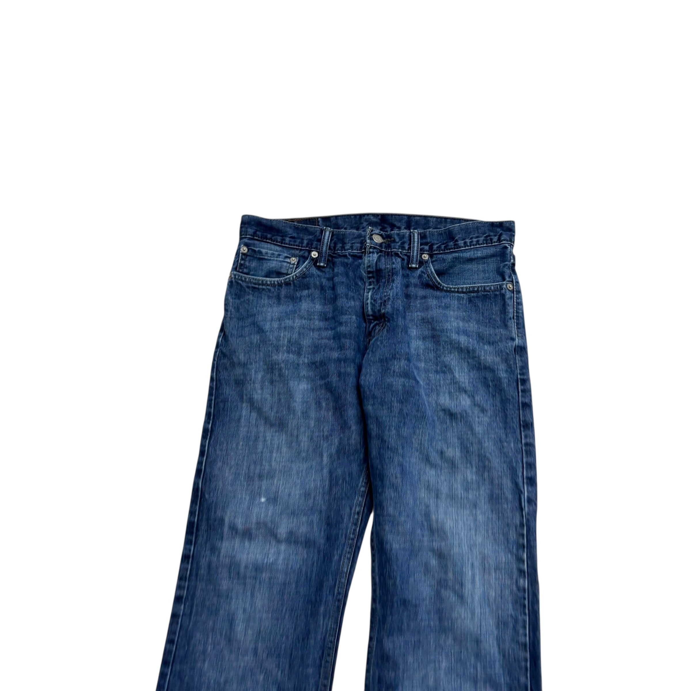 Levis 514 Jeans W32 L31 Mens Dark Blue Regular Straight Fit Denim