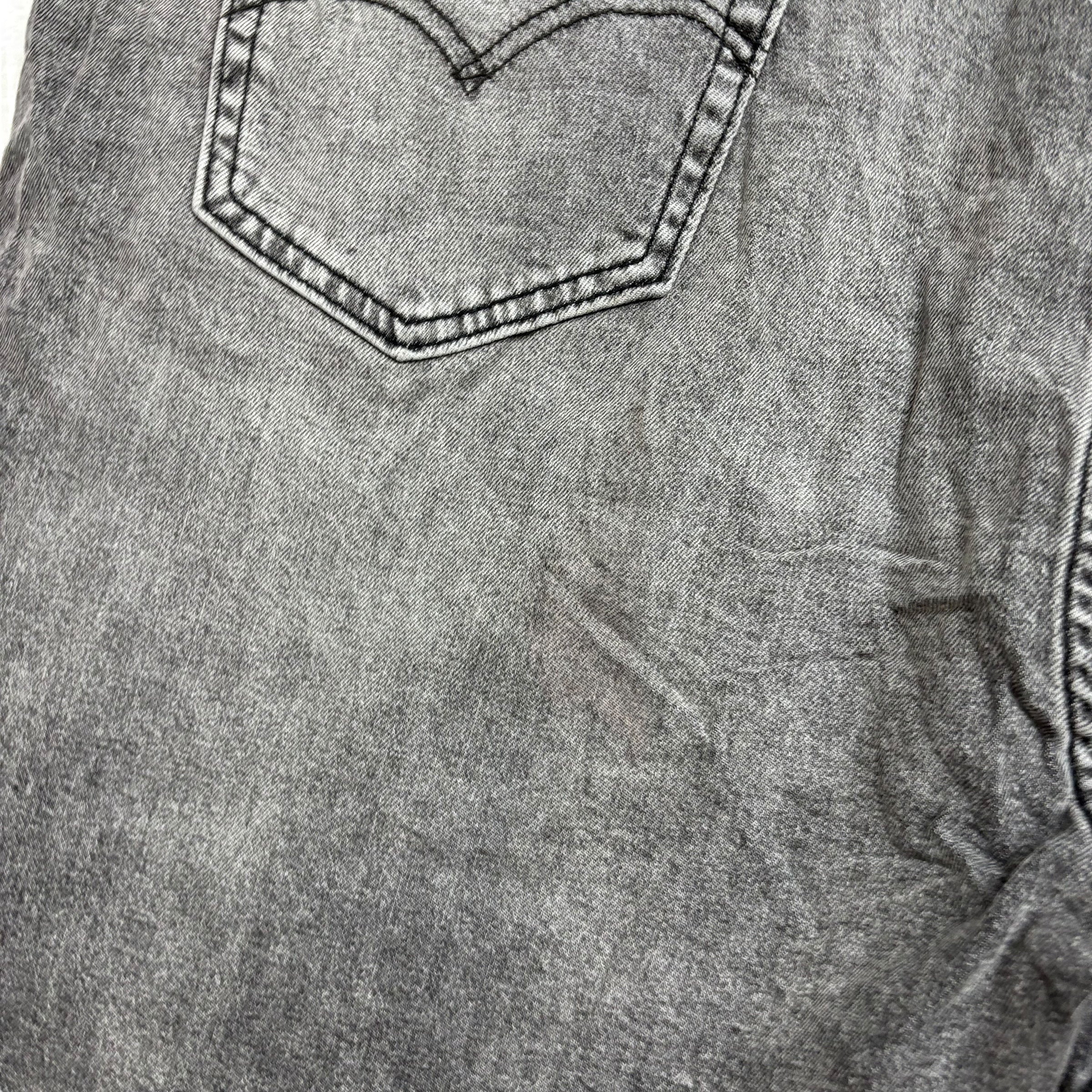 Levis 541 Jeans W50 L30 Mens Grey Athletic Tapered Fit Stretch Denim