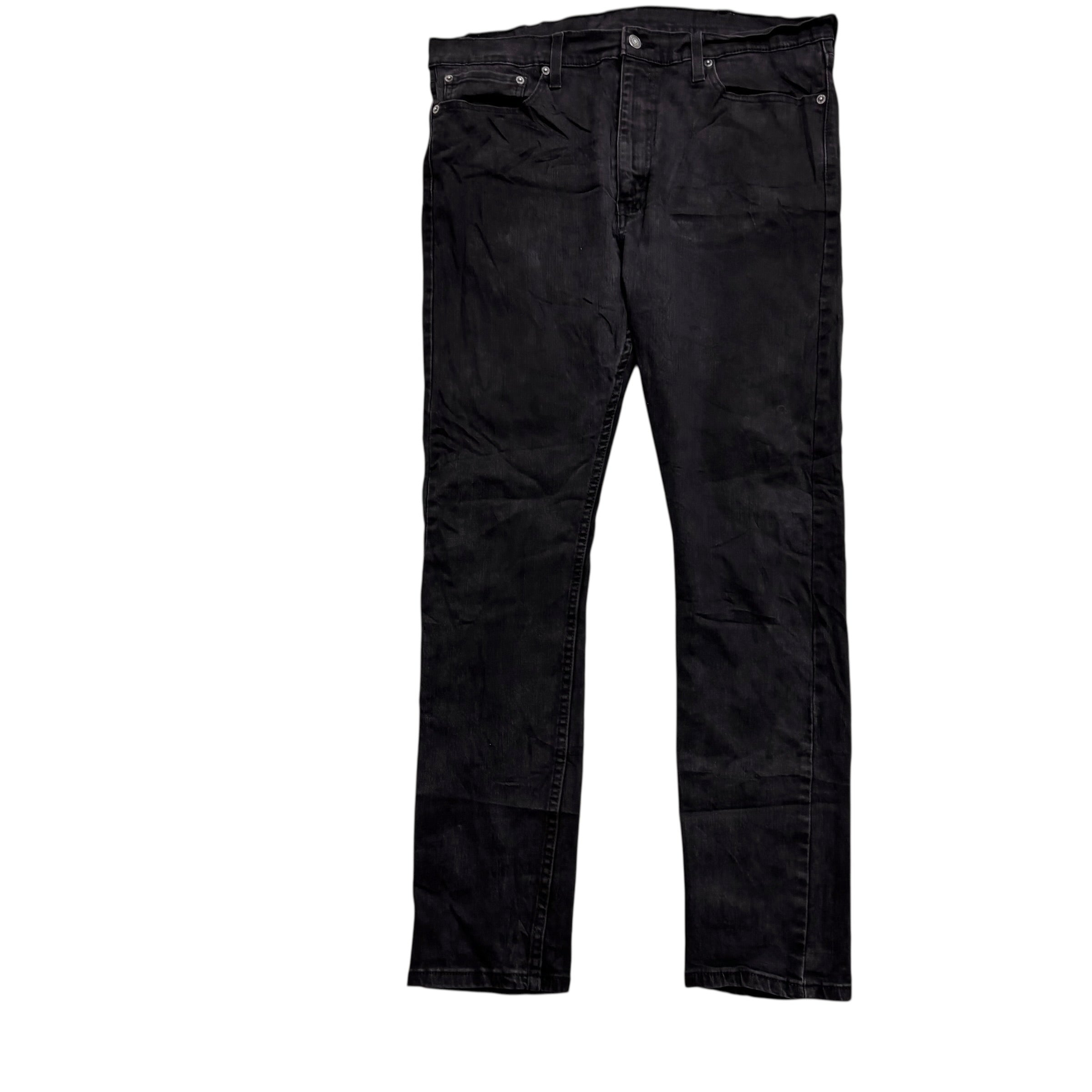 Levis 510 Jeans W36 L31 Mens Black Skinny Fit Stretch Denim (E)