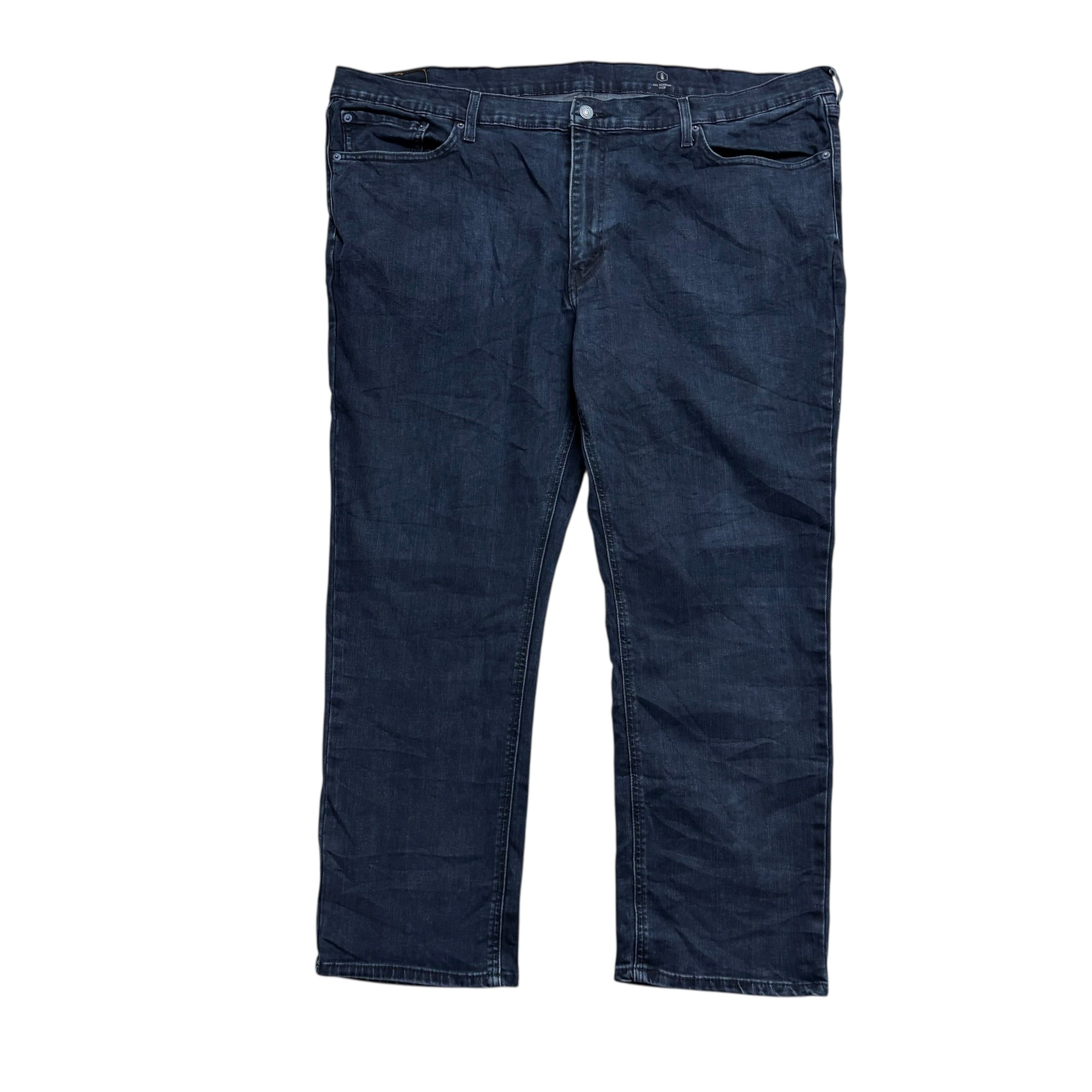 Levis 541 Jeans W46 L30 Mens Navy Blue Athletic Tapered Fit Stretch Denim (E)