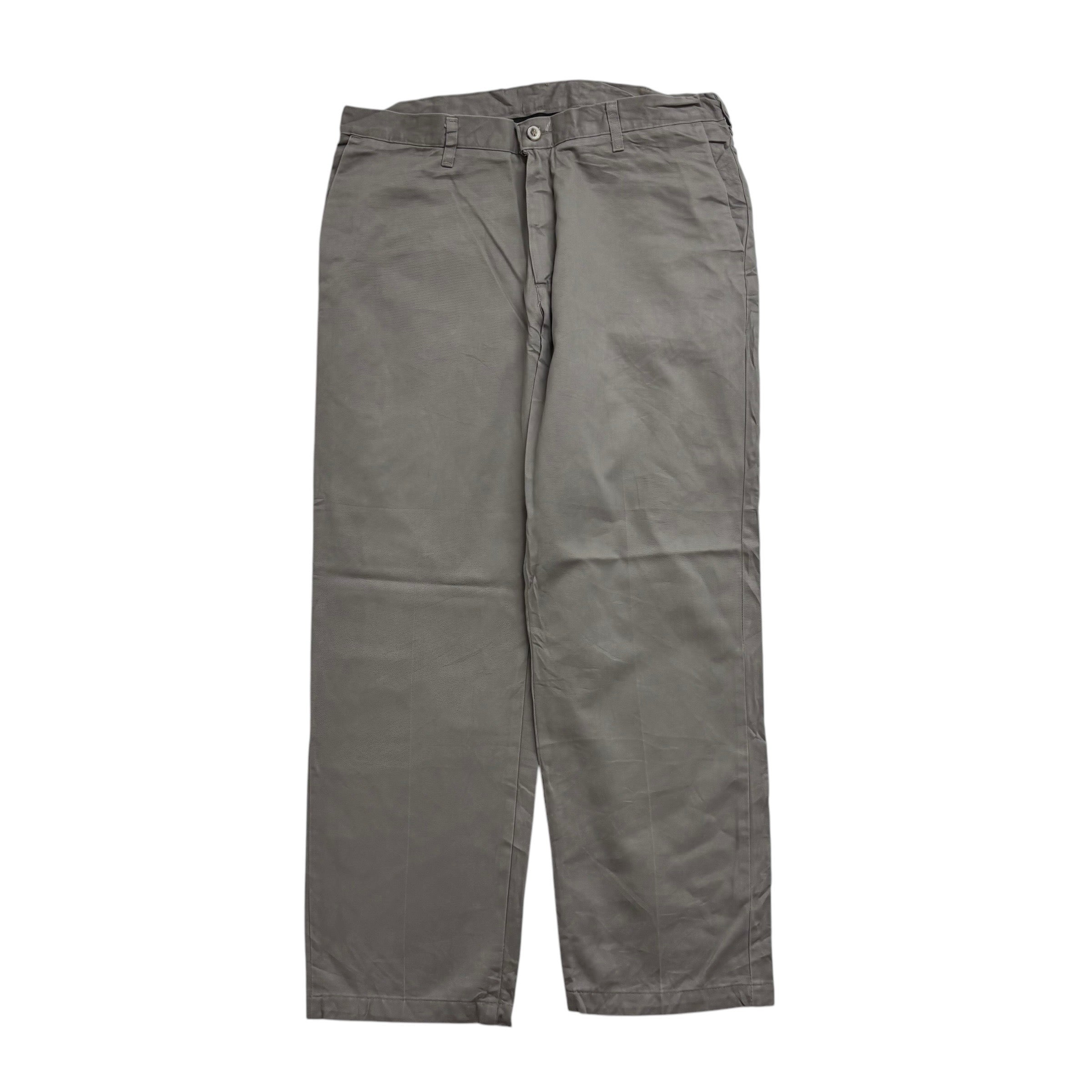 Lee Trousers W36 L30 Mens Grey Relaxed Straight Fit Pants (E)
