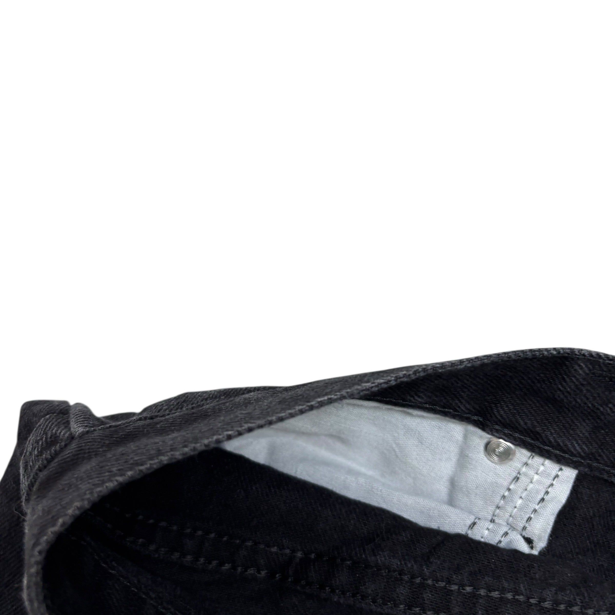 Wrangler Jeans W42 L33 Mens Black Baggy Relaxed Straight Fit Denim (E)