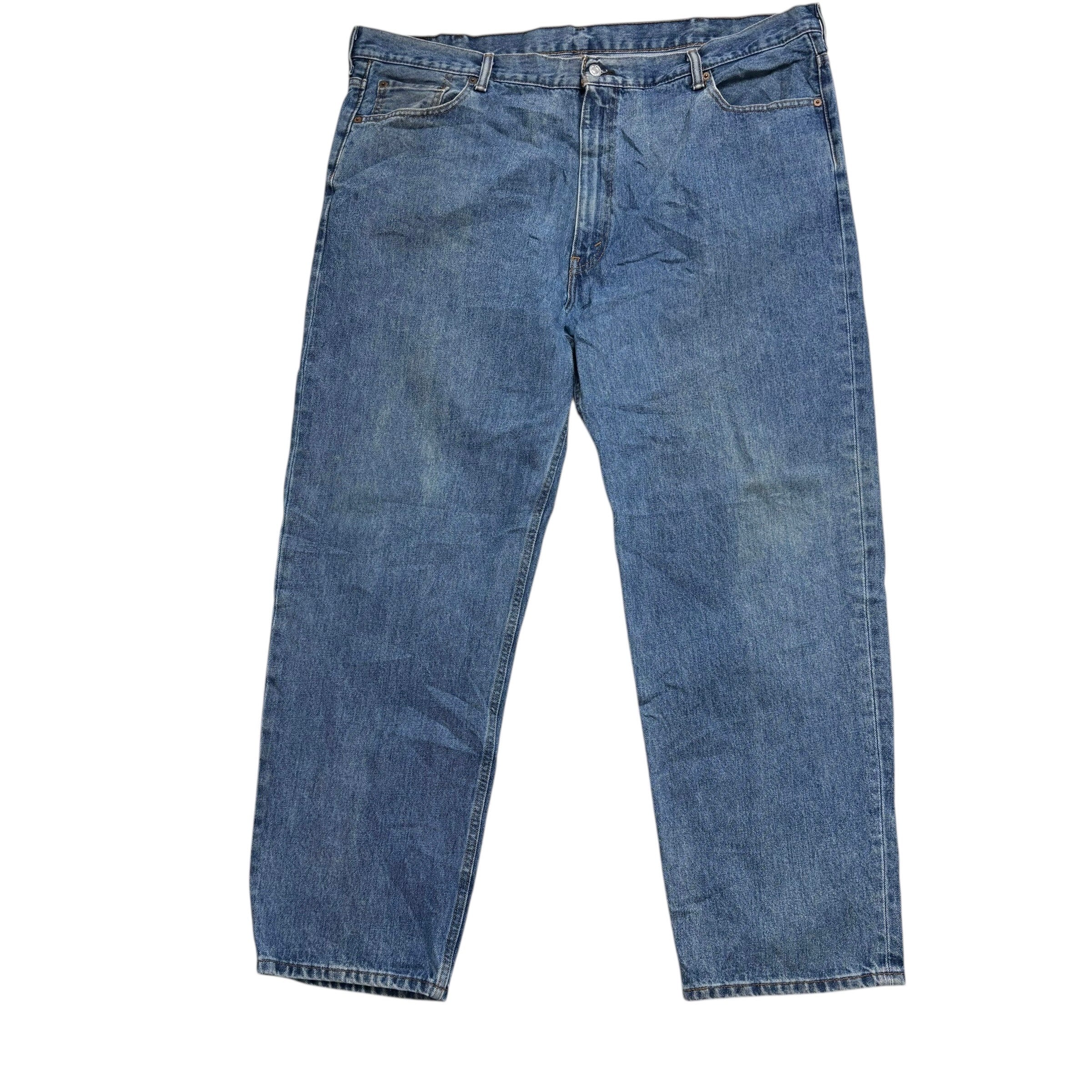 Levis 550 Jeans W46 L32 Mens Mid Blue Baggy Relaxed Straight Fit Denim (F)