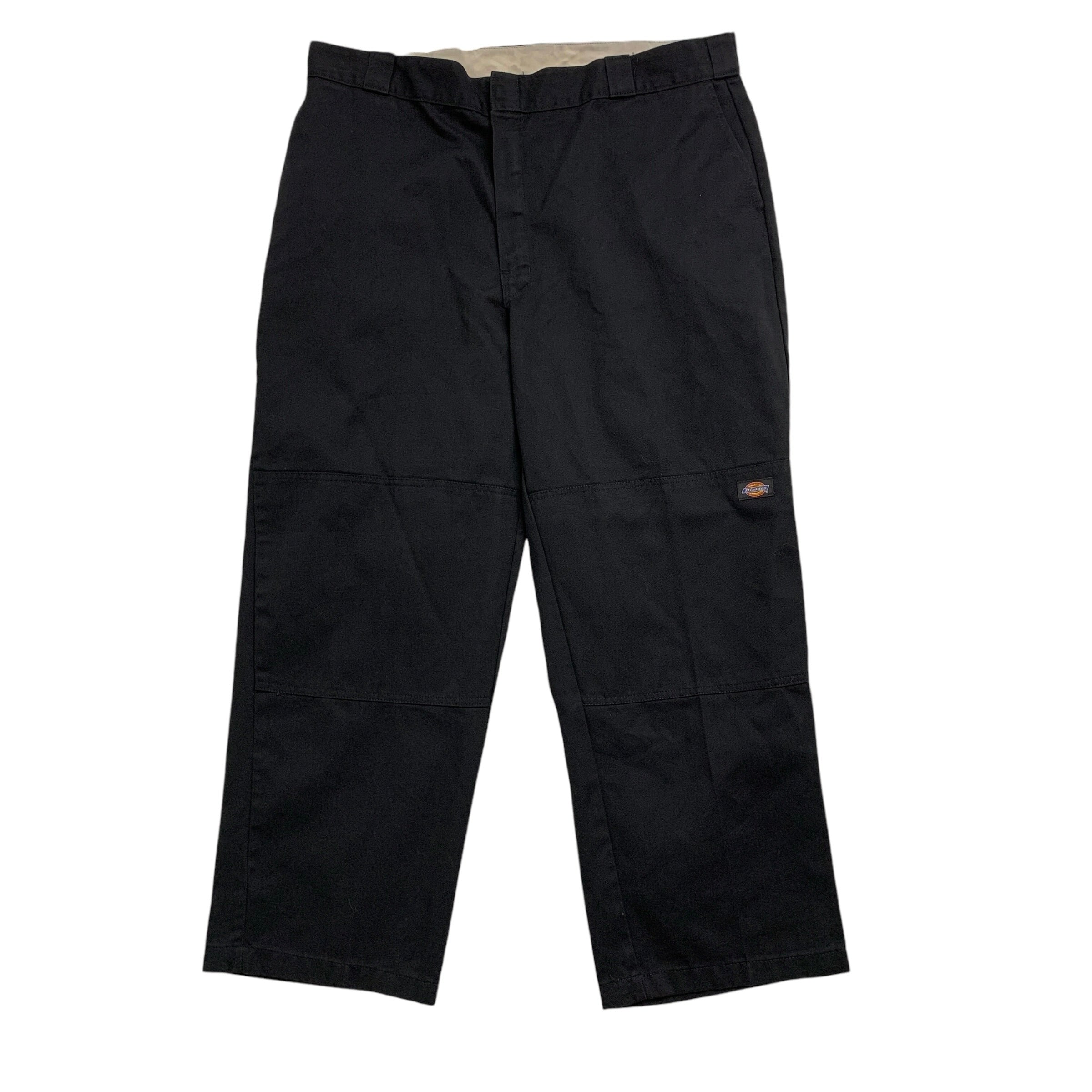 Dickies Double Knee Trousers W40 L32 Mens Black Pants Baggy Relaxed Fit Workwear