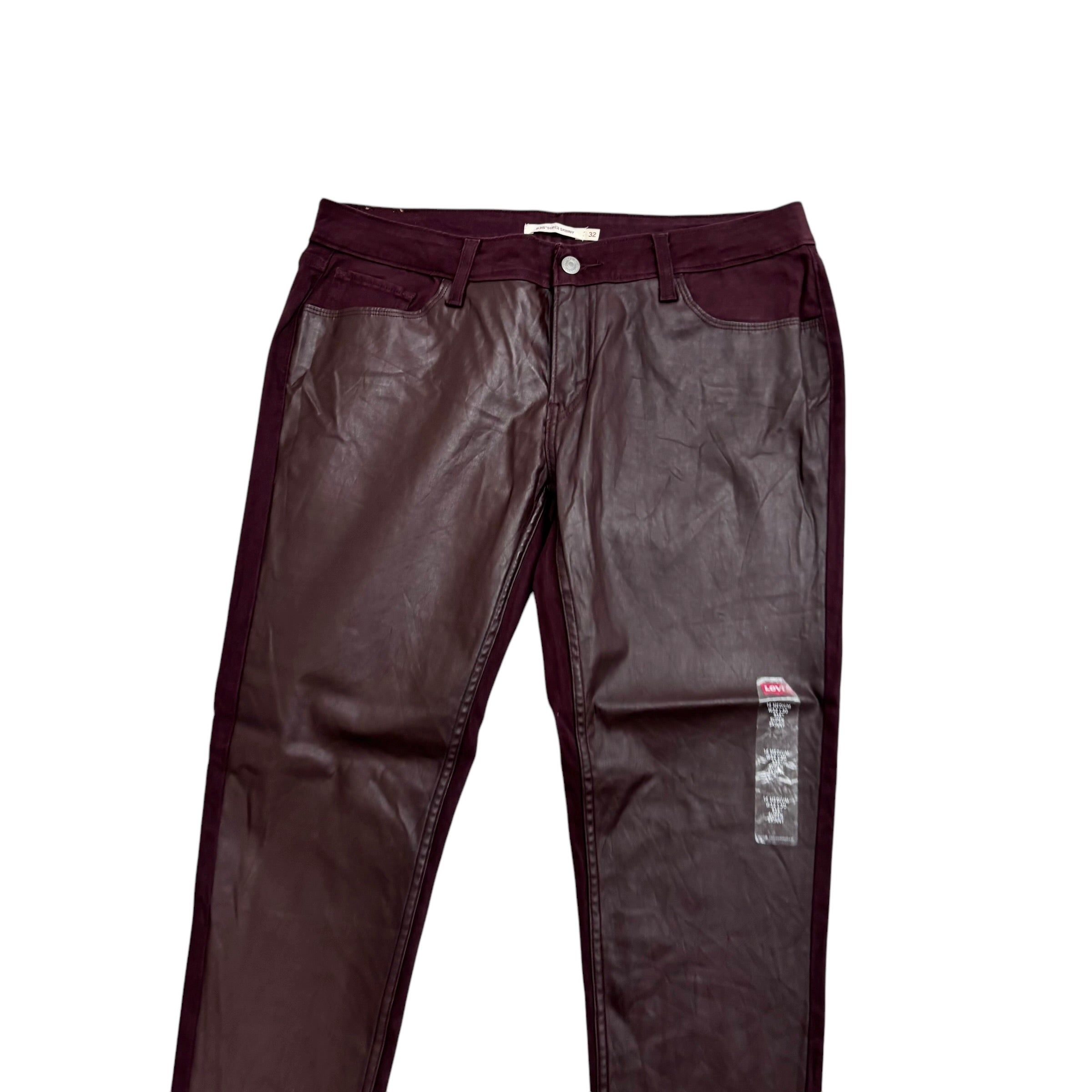 Levis 535 Trousers W32 L30 Womens Super Skinny Fit Stretch Cotton Pants (E)