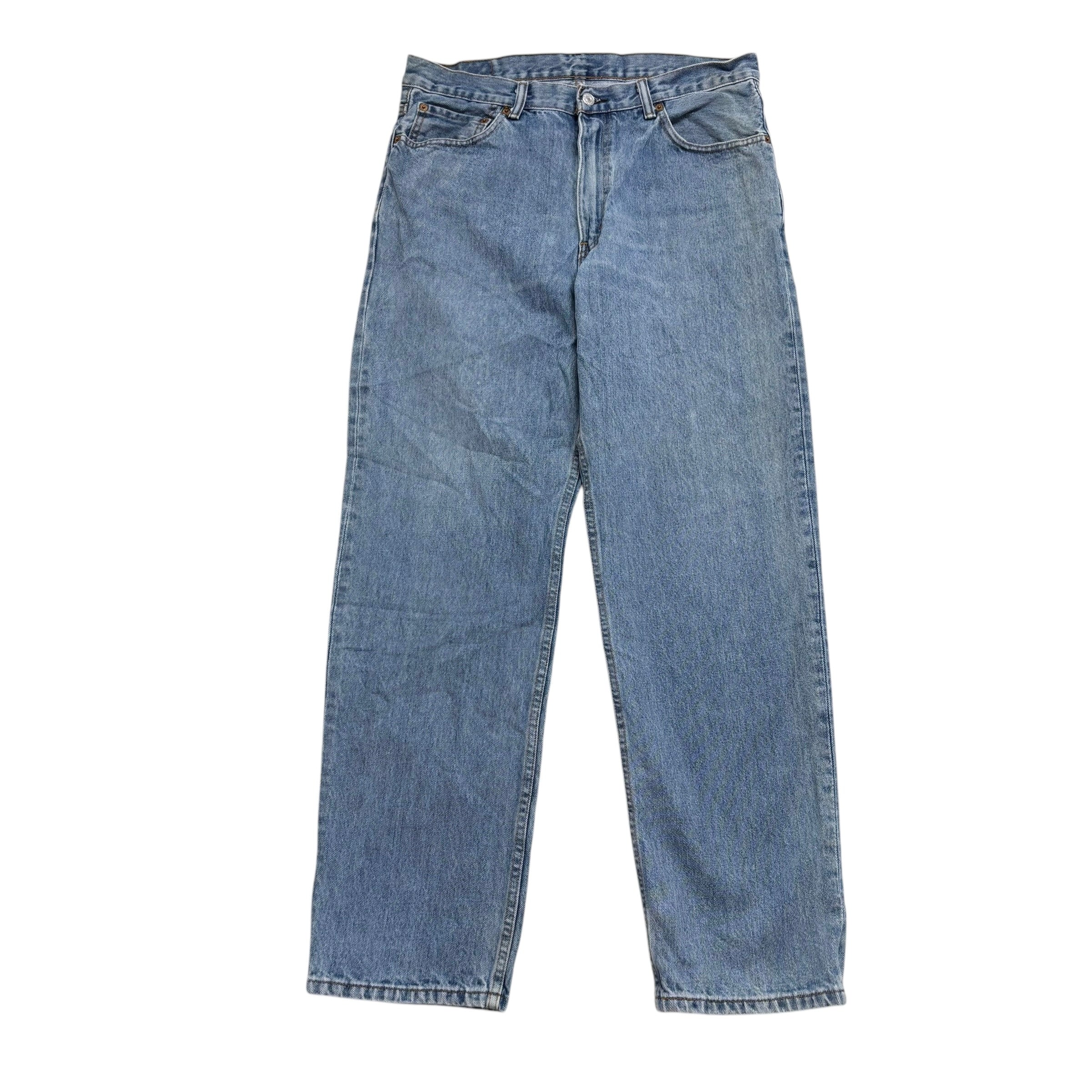 Levis 550 Jeans W34 L32 Mens Light Blue Baggy Relaxed Straight Fit Denim
