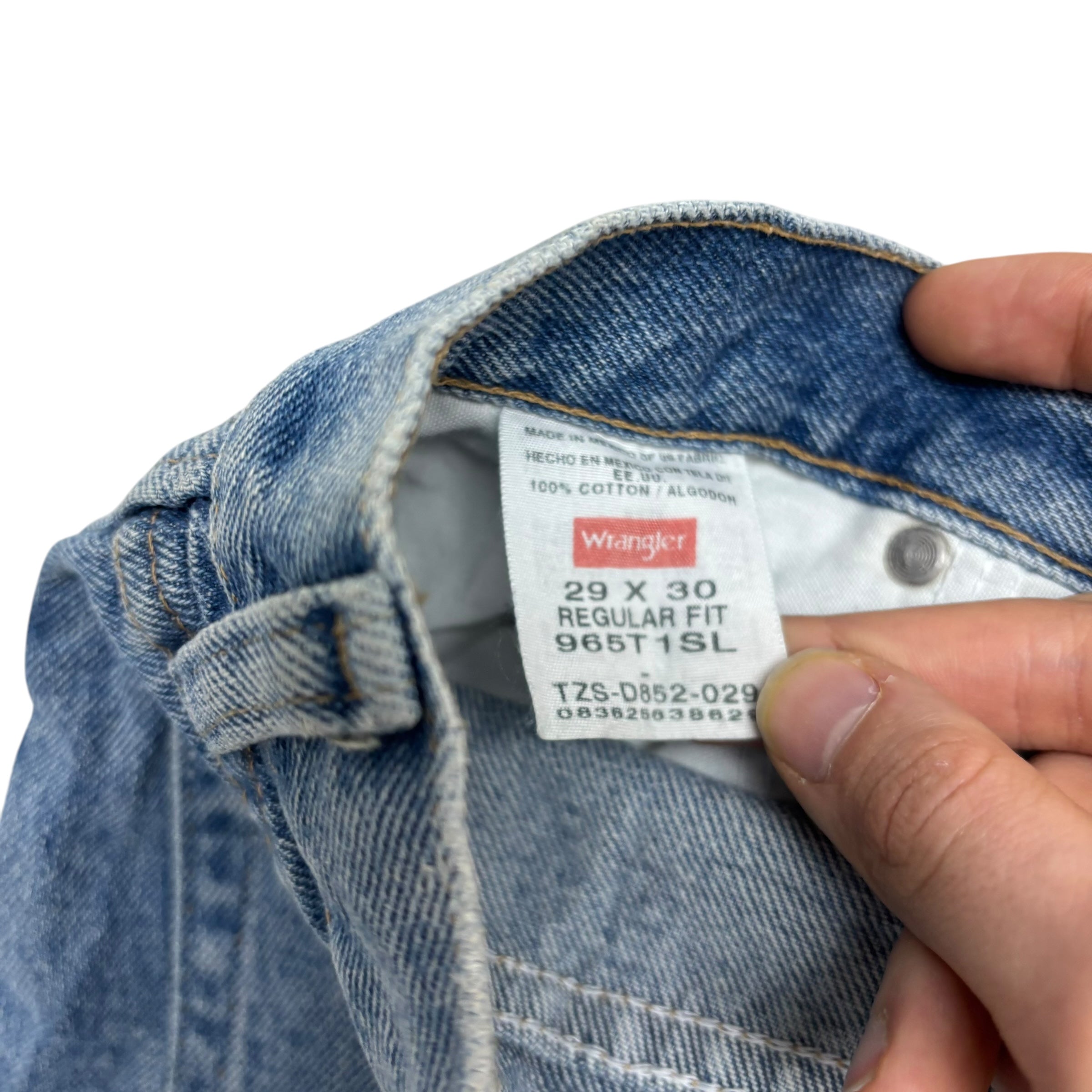 Wrangler Jeans W29 L30 Mens Light Blue Regular Straight Fit Denim