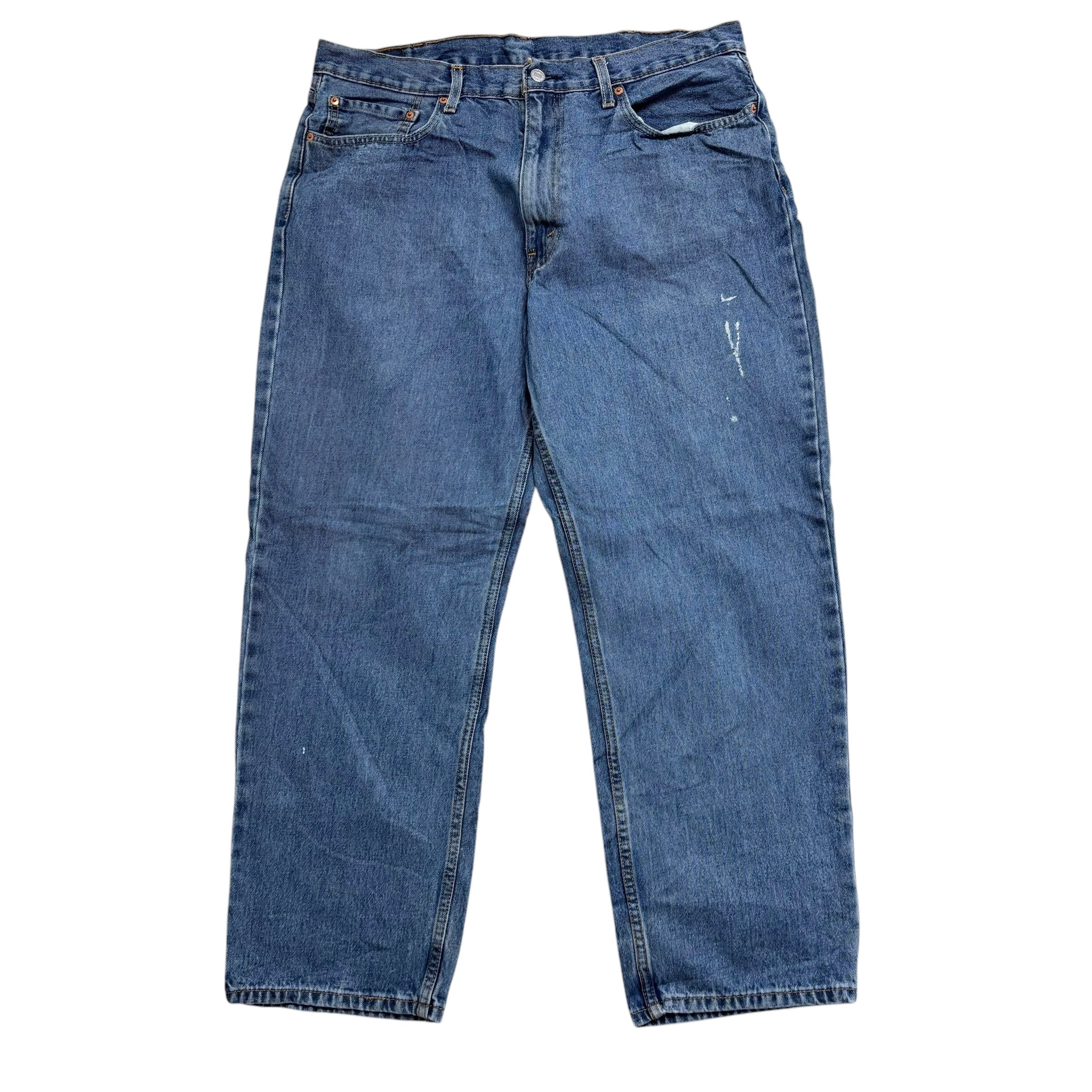 Levis 550 Jeans W38 L30 Mens Mid Blue Baggy Relaxed Straight Fit Denim