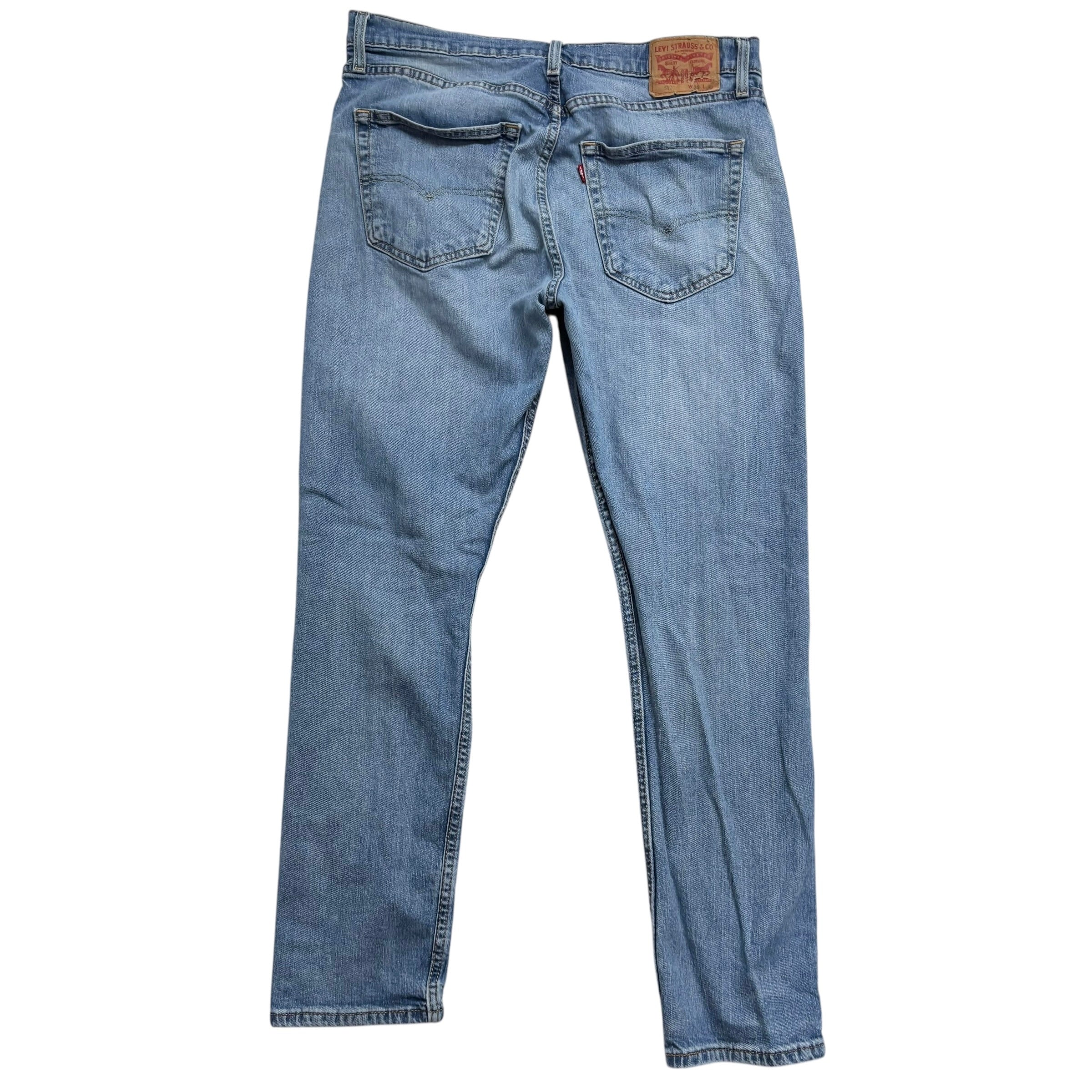 Levis 512 Jeans W36 L32 Mens Light Blue Slim Tapered Fit Stretch Denim (F)