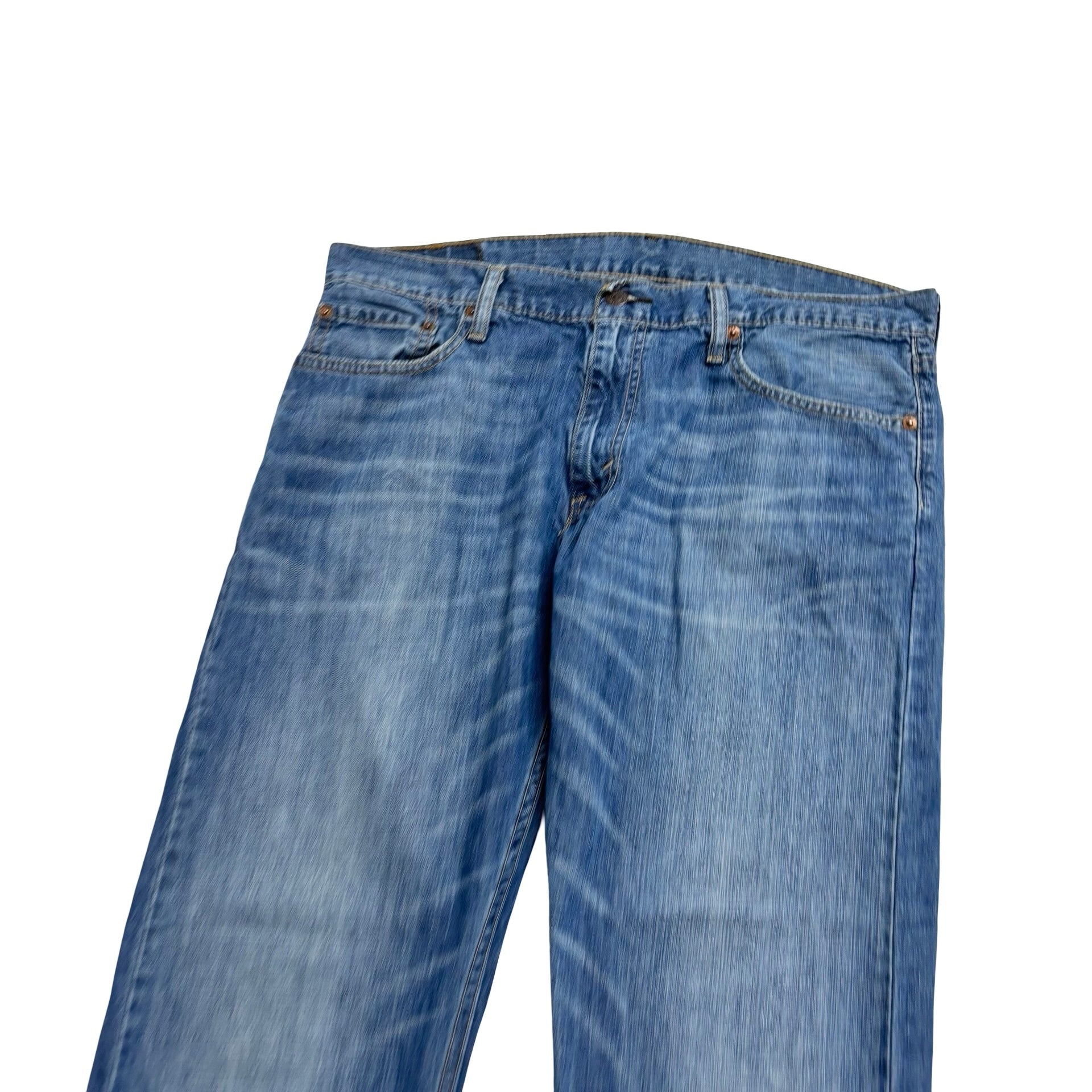 Levis 514 Jeans W36 L34 Mens Mid Blue Regular Straight Fit Denim