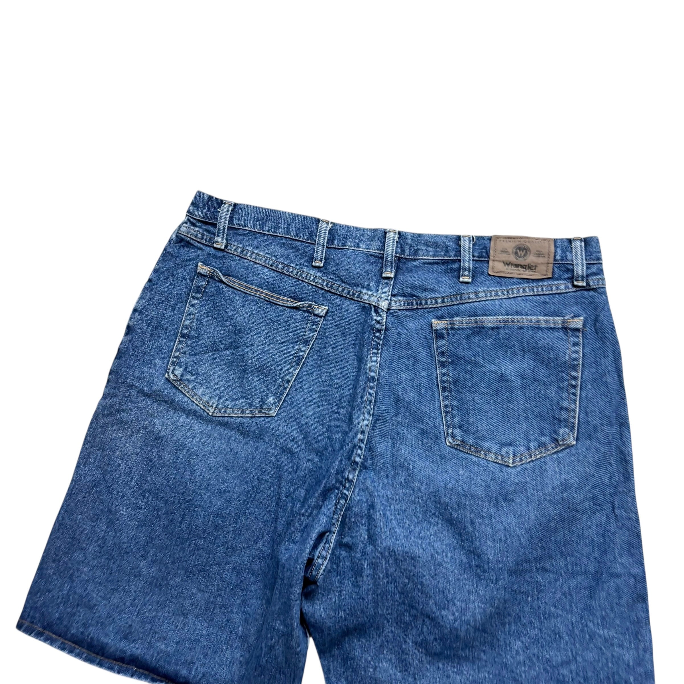 Wrangler Baggy Jorts W40 Mens Denim Shorts Mid Blue Relaxed Fit (E)