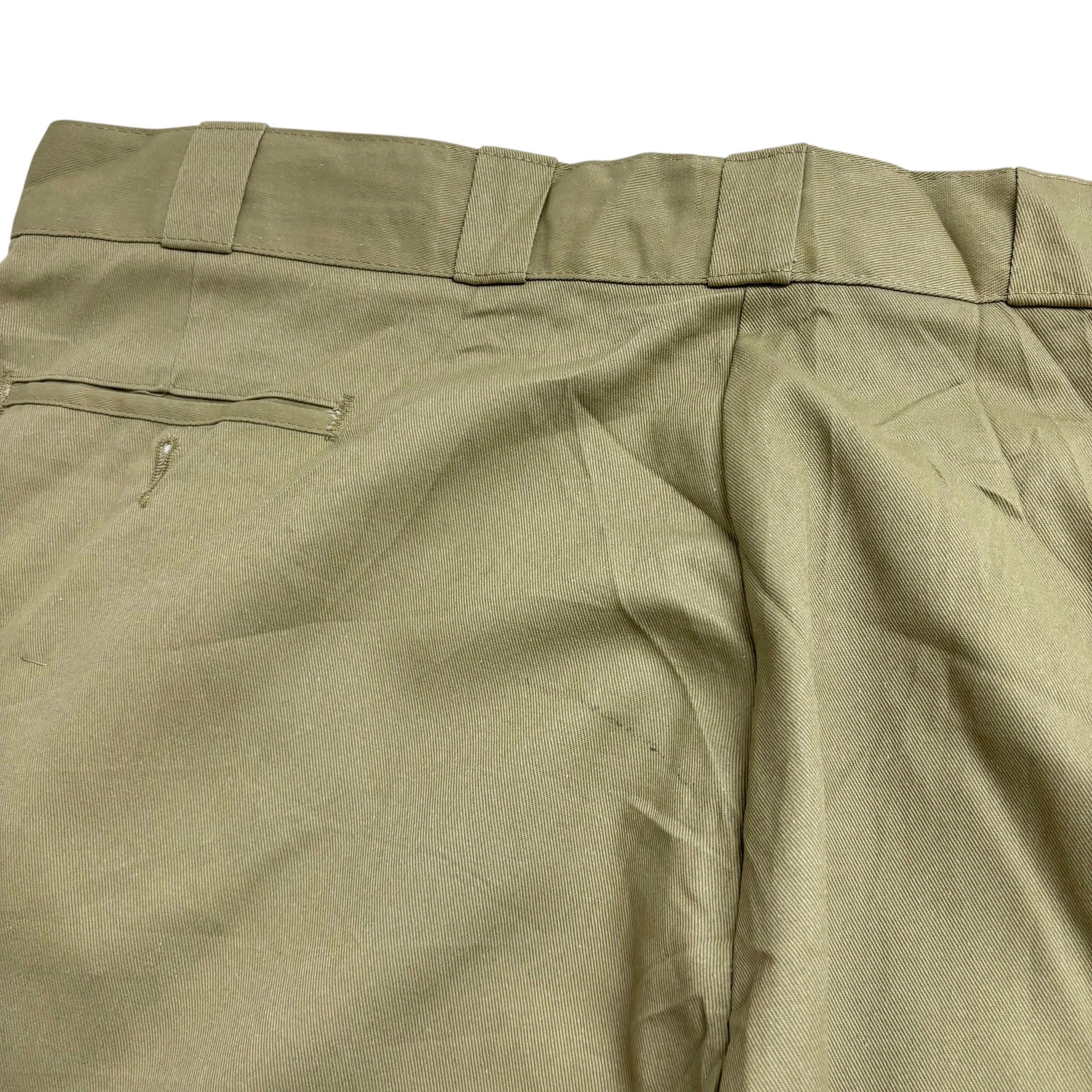 Dickies 874 Trousers W46 L32 Mens Beige Pants Original Straight Fit Workwear
