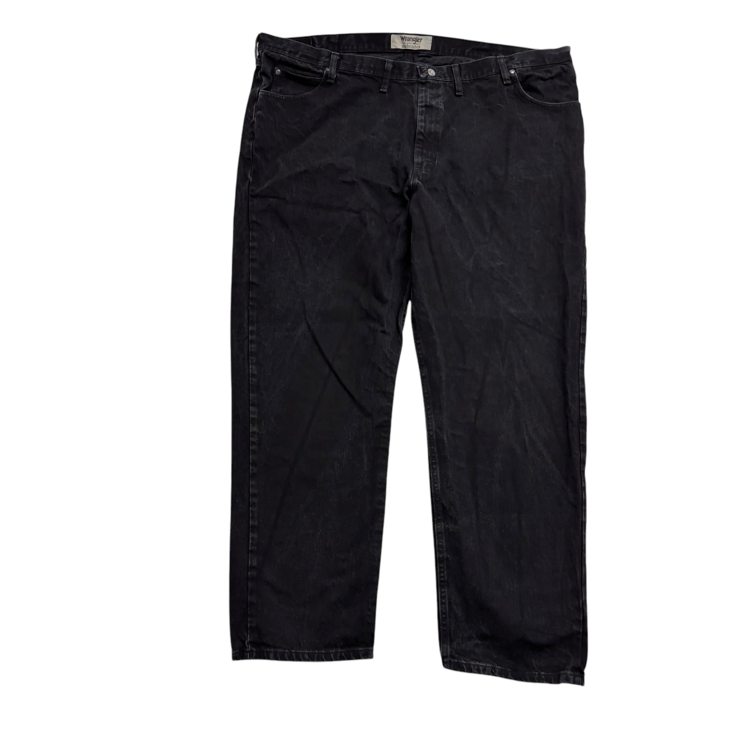 Wrangler Jeans W50 L32 Mens Black Relaxed Straight Fit Baggy Denim (E)