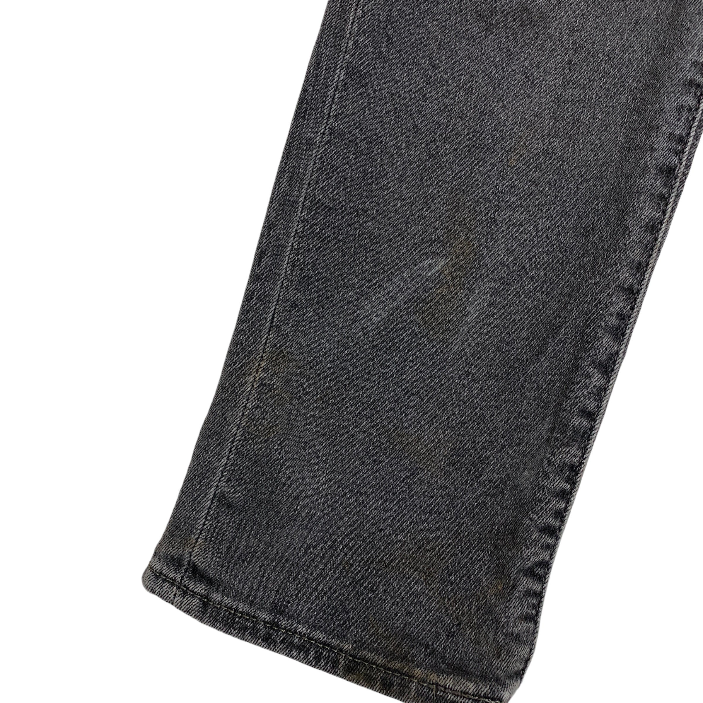 Levis 511 Jeans W30 L34 Mens Grey Slim Fit Stretch Denim Premium Big E