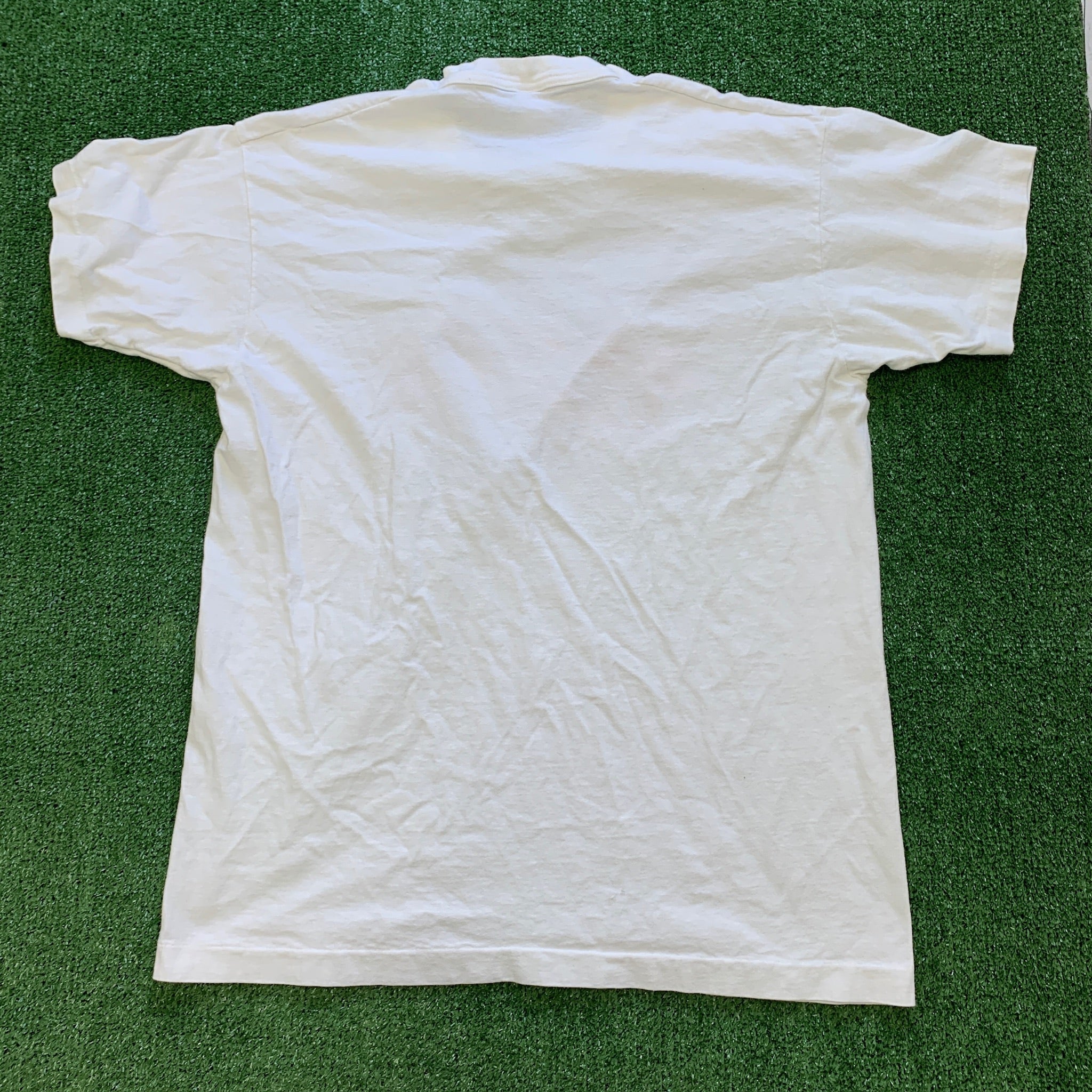 Vintage T Shirt Mens XL White Single Stitch Graphic Print 90s USA