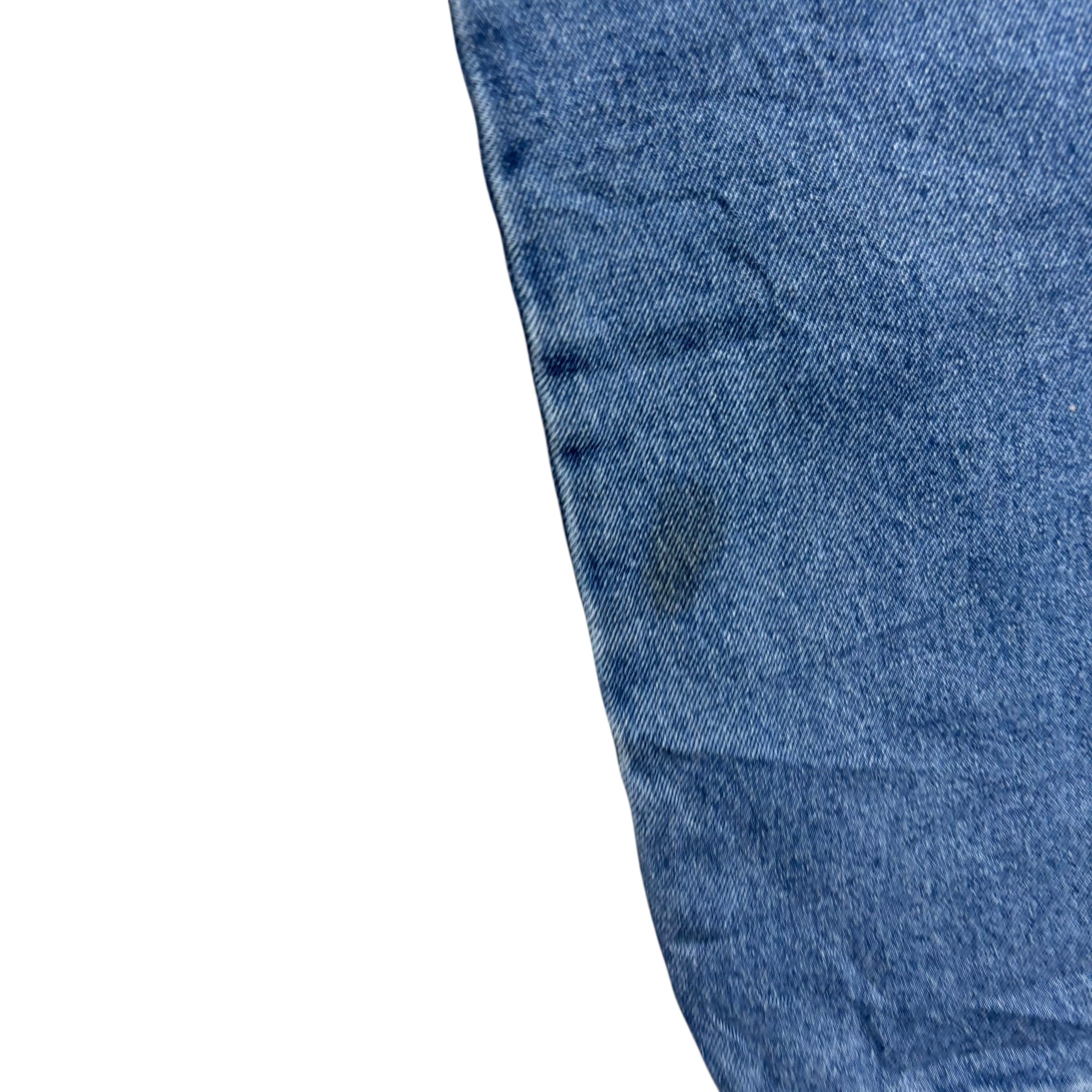 Wrangler Jeans W42 L32 Mens Mid Blue Relaxed Straight Fit Denim