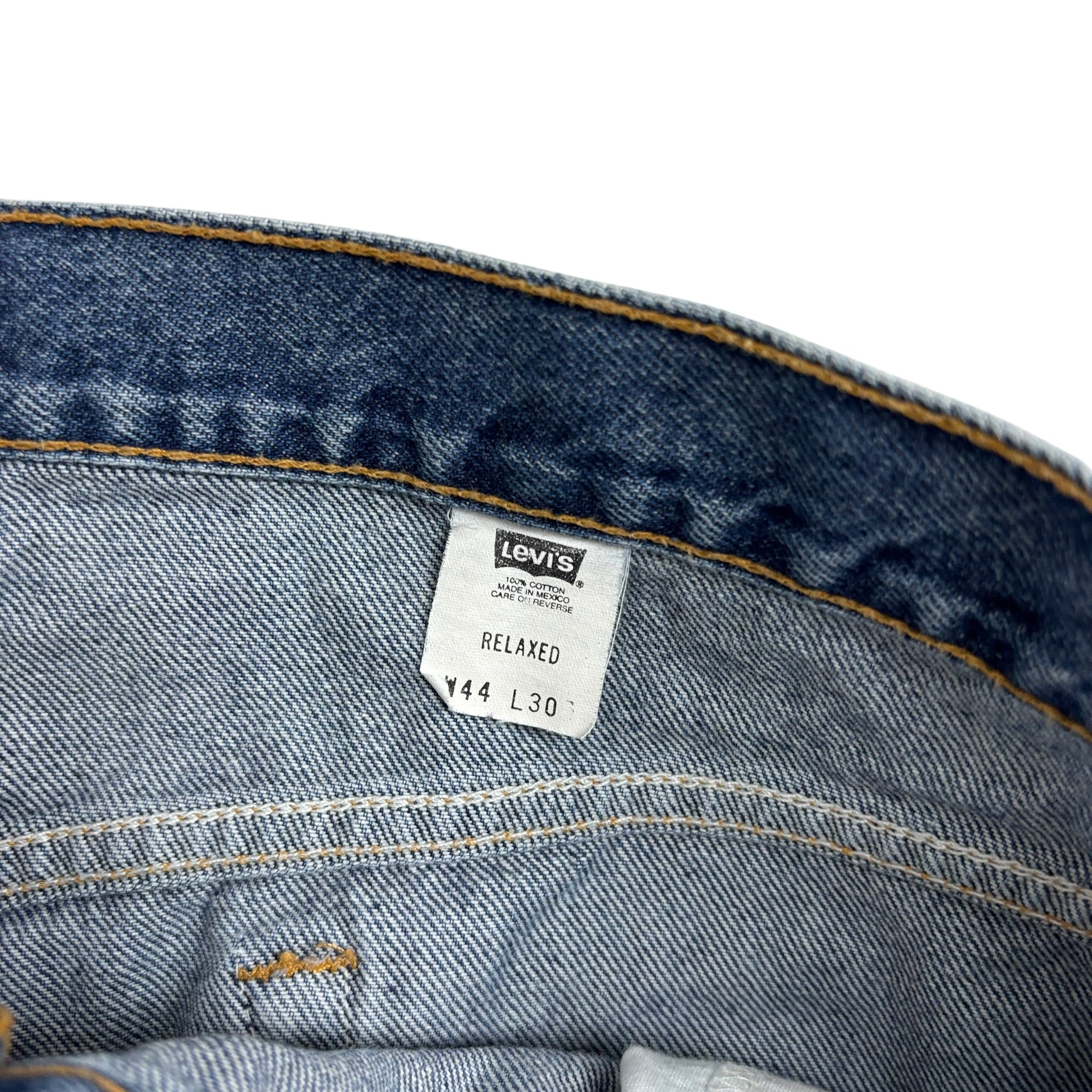 Levis 540 Jeans W42 L30 Mens Mid Blue Relaxed Tapered Fit Vintage Denim