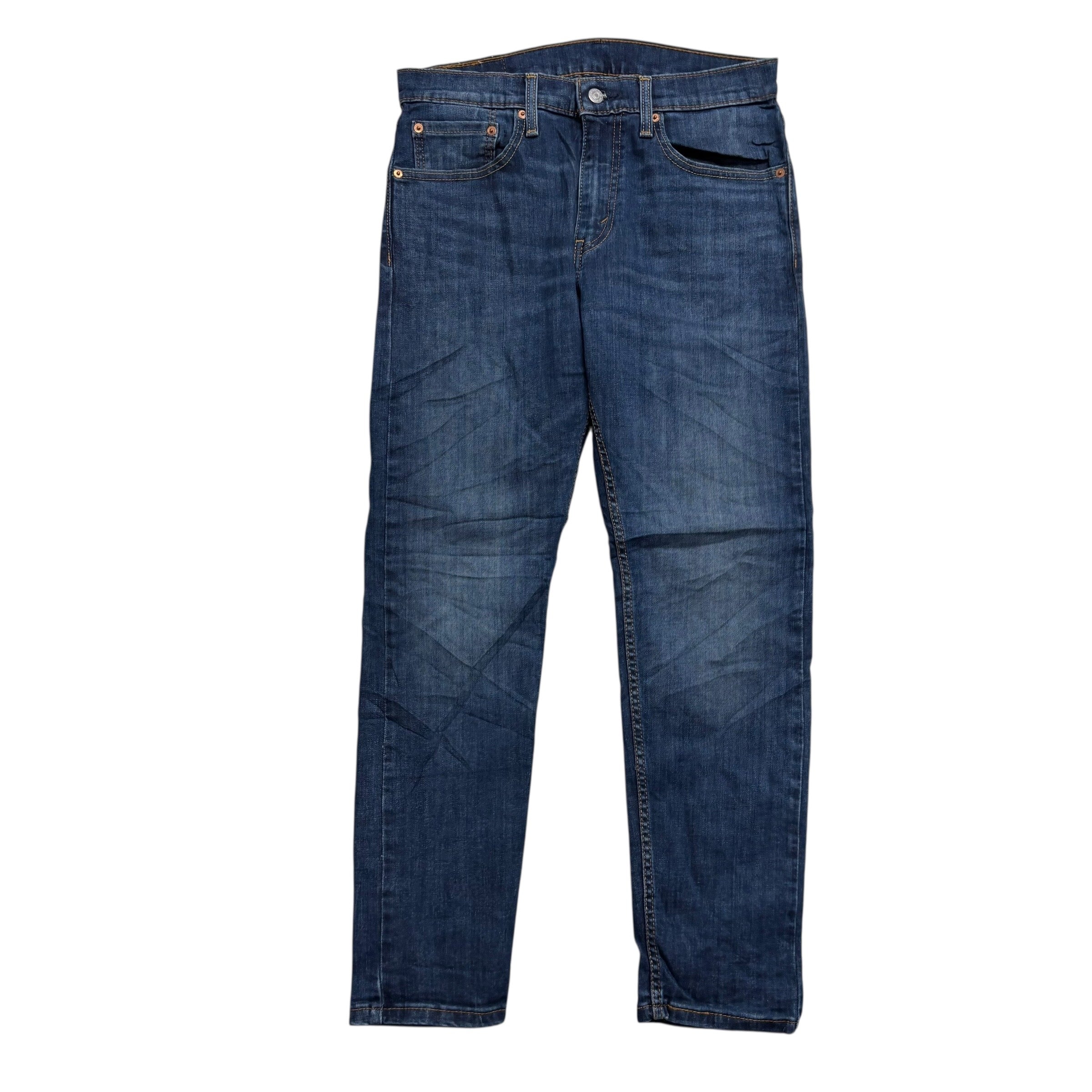 Levis 512 Jeans W31 L30 Mens Dark Blue Slim Tapered Fit Stretch Denim (E)