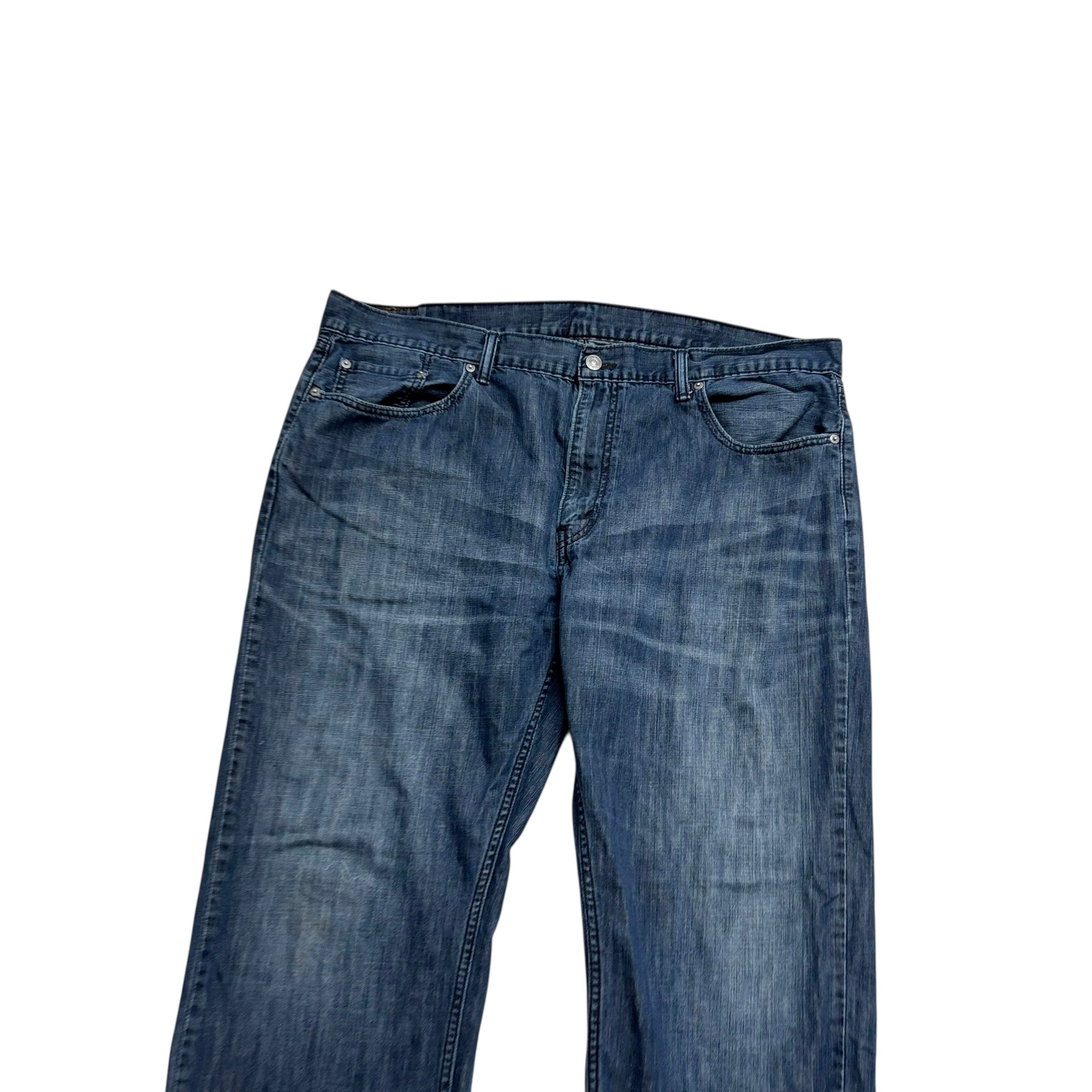 Levis 559 Jeans W40 L30 Mens Navy Blue Baggy Relaxed Straight Fit Denim (F)