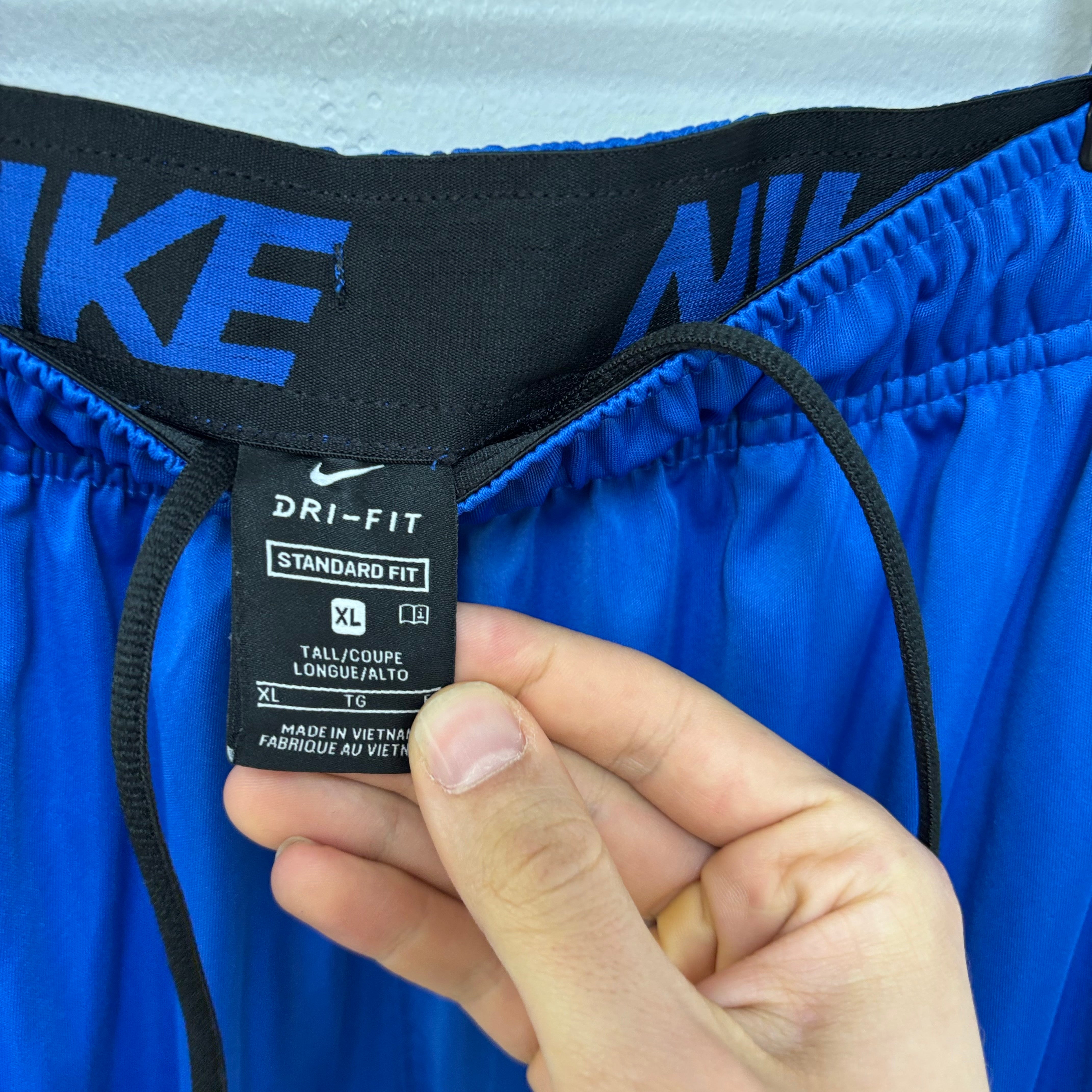 Nike Shorts Mens XL Blue Dri Fit Running Sports Gym Athletic Pockets (E)