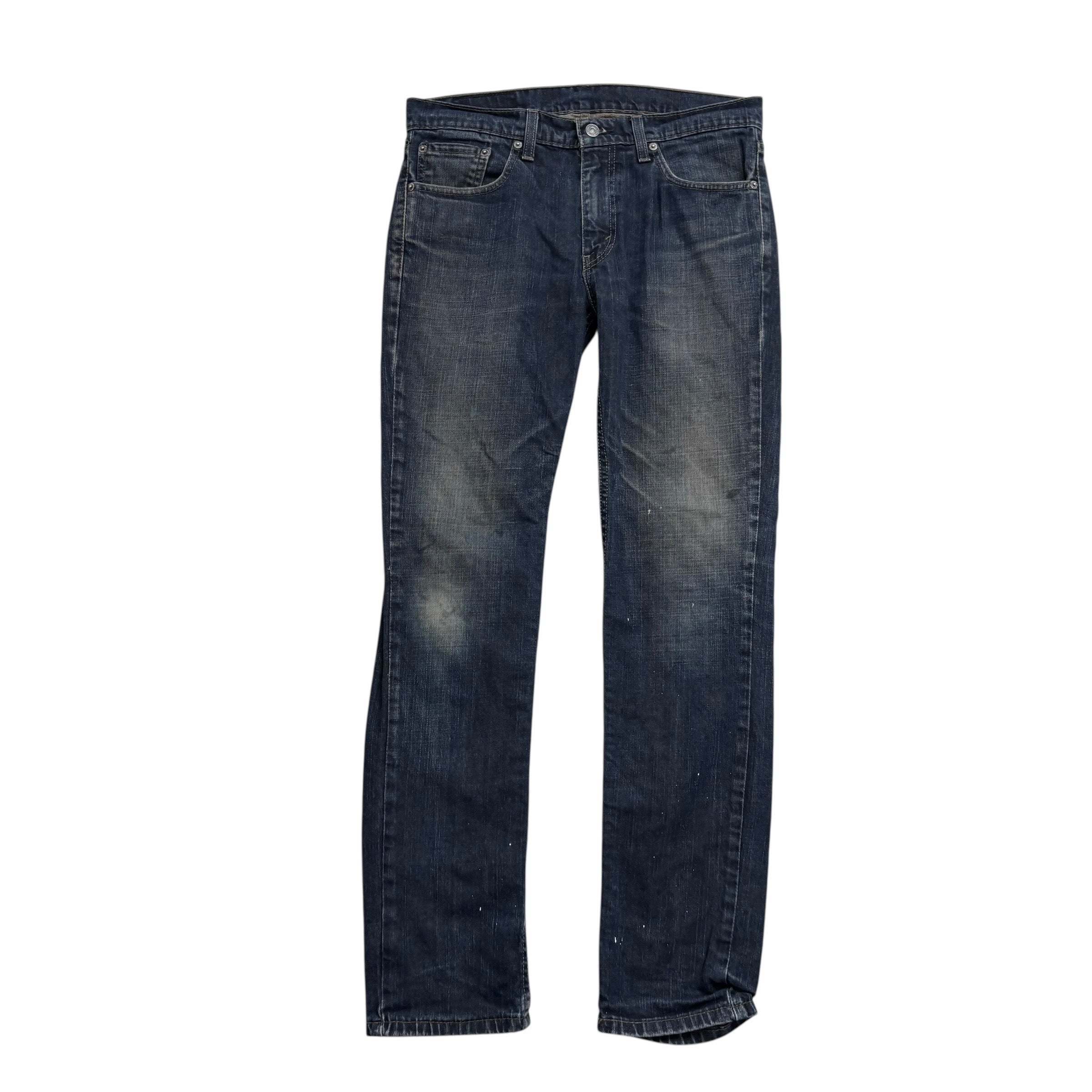 Levis 511 Jeans W32 L32 Mens Dark Blue Slim Fit Stretch Denim (F)