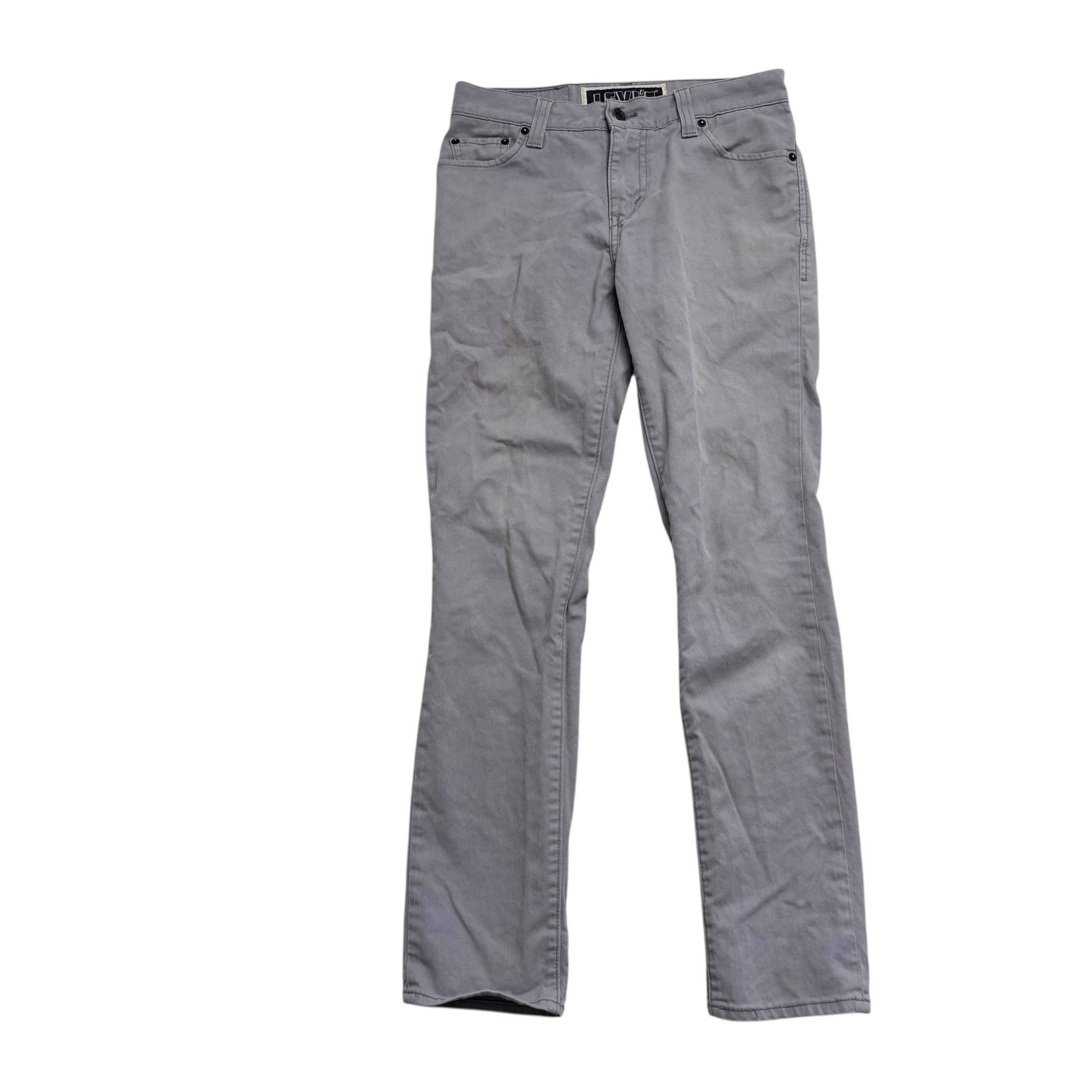 Levis 510 Jeans W30 L30 Mens Grey Skinny Fit Stretch Denim