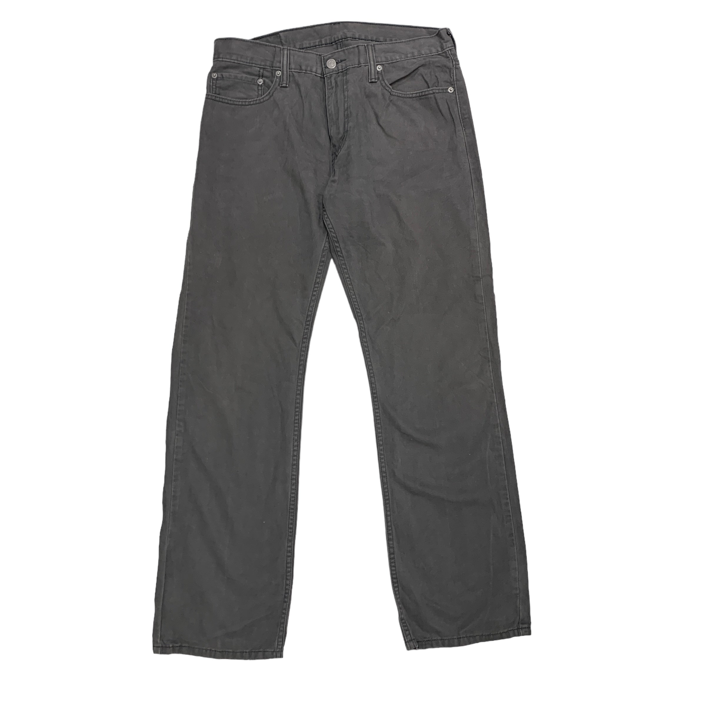 Levis 514 Trousers W34 L32 Mens Grey Regular Straight Fit Pants