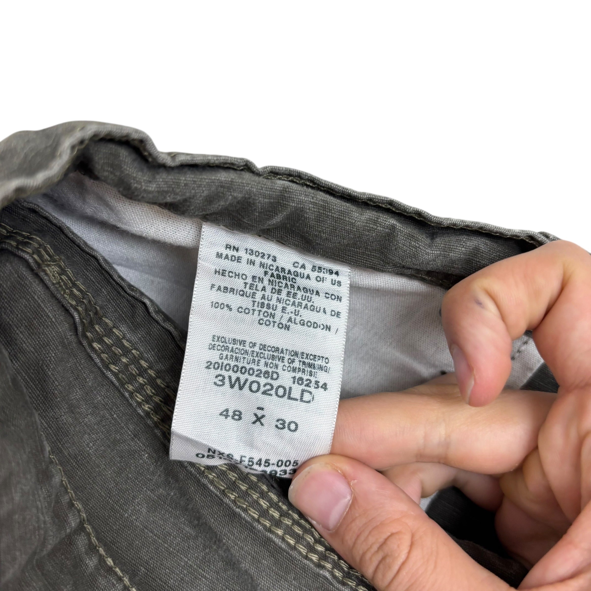 Wrangler Carpenter Pants W48 L30 Mens Green Relaxed Straight Fit Trousers