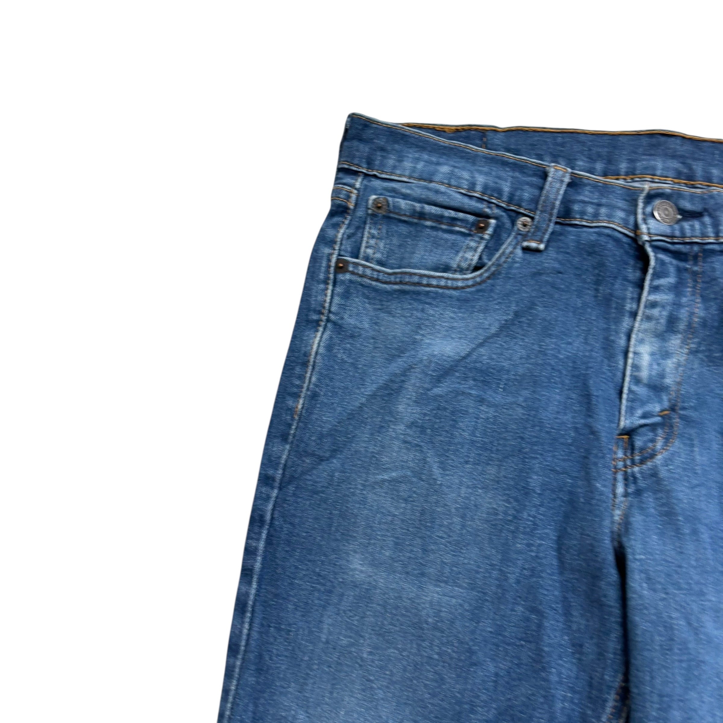 Levis 541 Jeans W32 L33 Mens Mid Blue Athletic Tapered Fit Stretch Denim