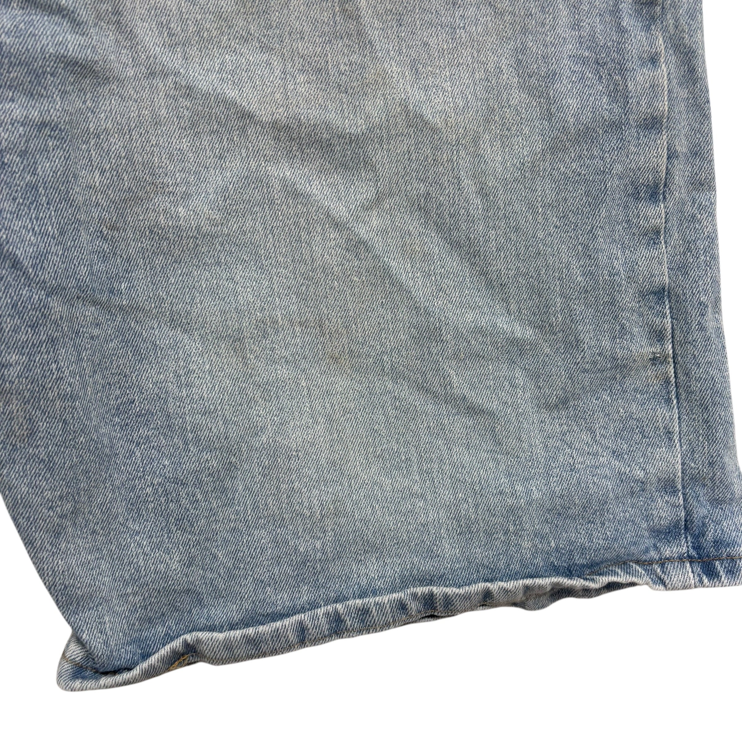 Wrangler Jorts W46 Mens Denim Shorts Light Blue Regular Fit Stretch (F)
