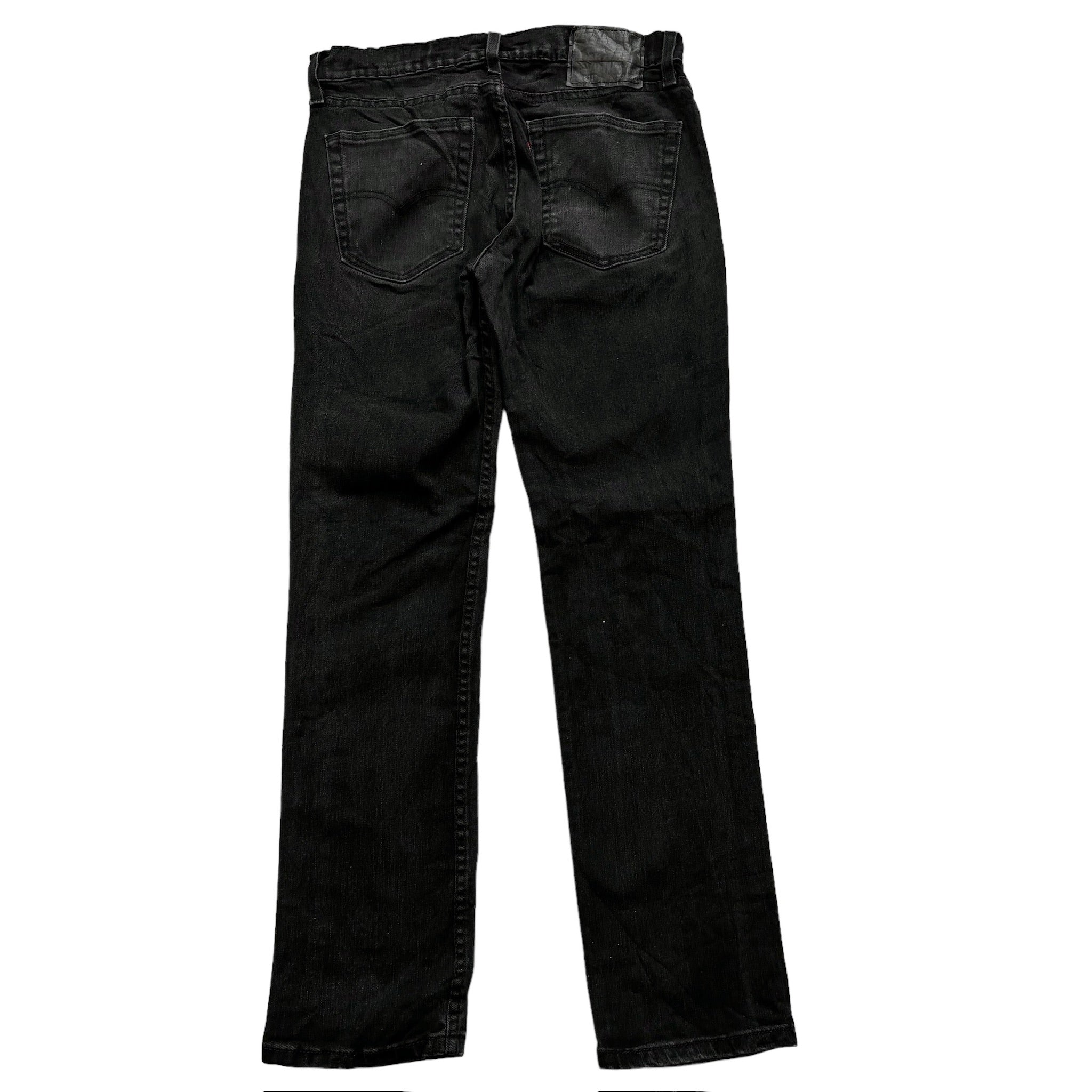 Levis 511 Jeans W30 L30 Mens Black Slim Fit Stretch Denim