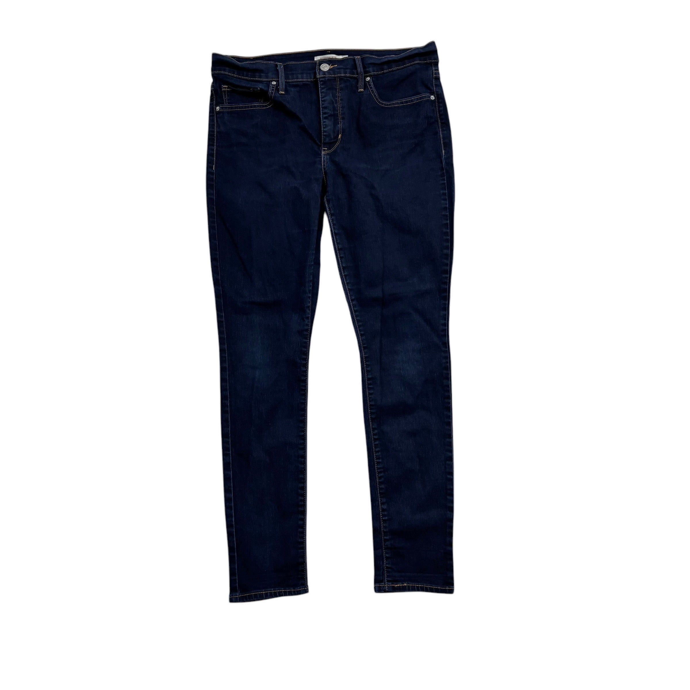 Levis 311 Jeans W32 L30 Womens Dark Blue Shaping Skinny Fit Stretch Denim