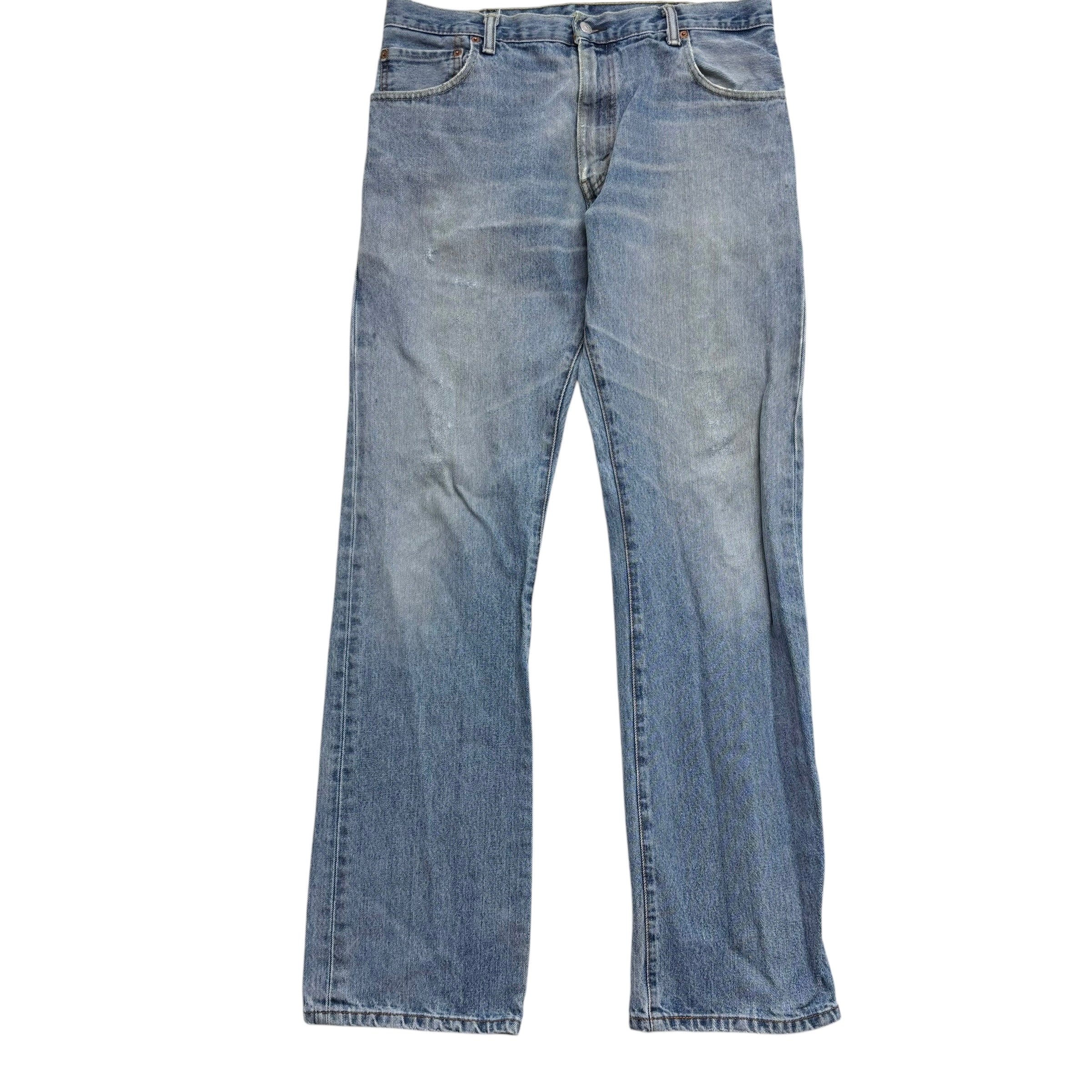 Levis 517 Jeans W36 L34 Mens Mid Blue Regular Bootcut Fit Denim (F)