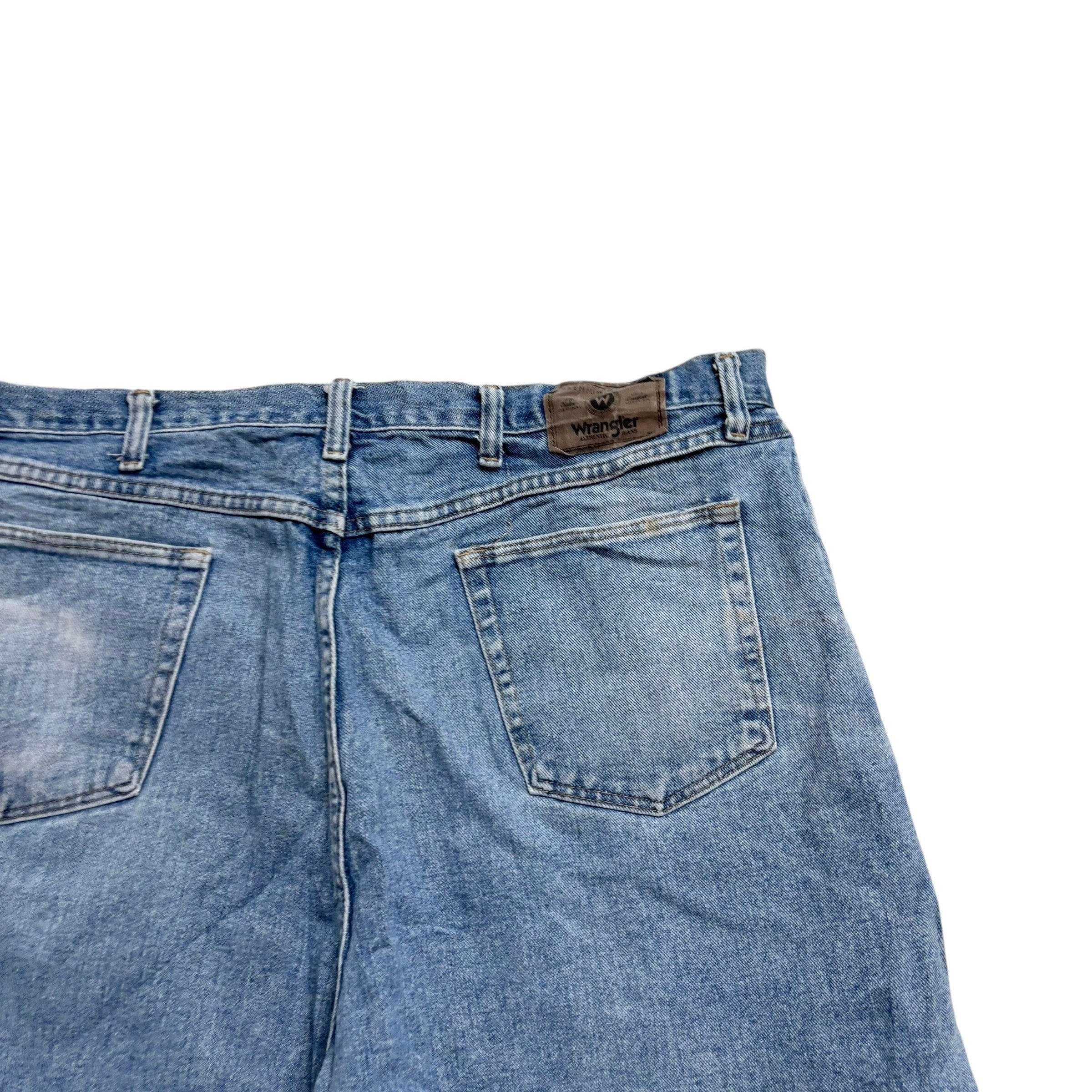 Wrangler Baggy Jorts W42 Mens Denim Shorts Mid Blue Relaxed Fit (F)