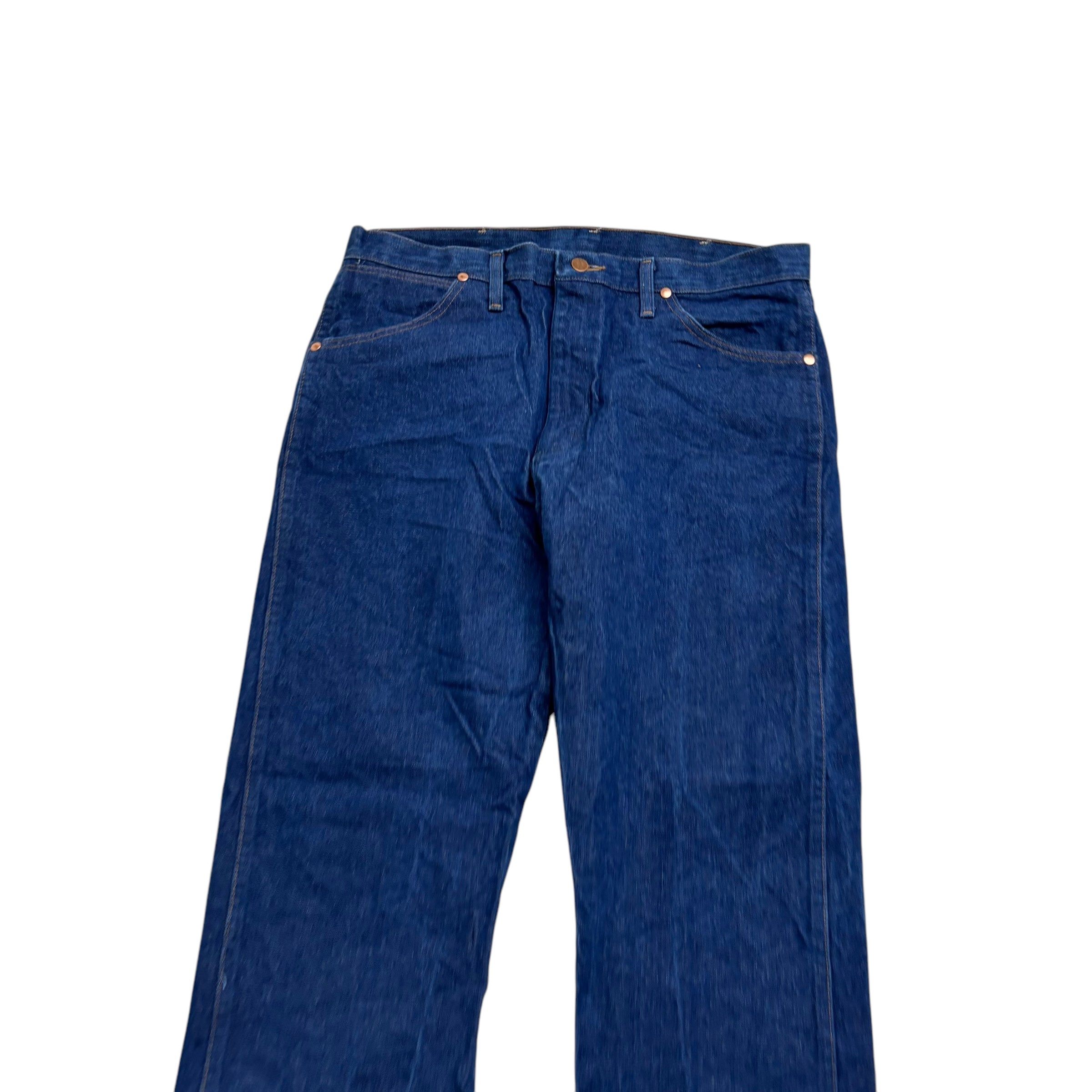 Wrangler Jeans Cowboy Cut W36 L31 Mens Dark Blue 13MWZ Original Fit Denim (E)