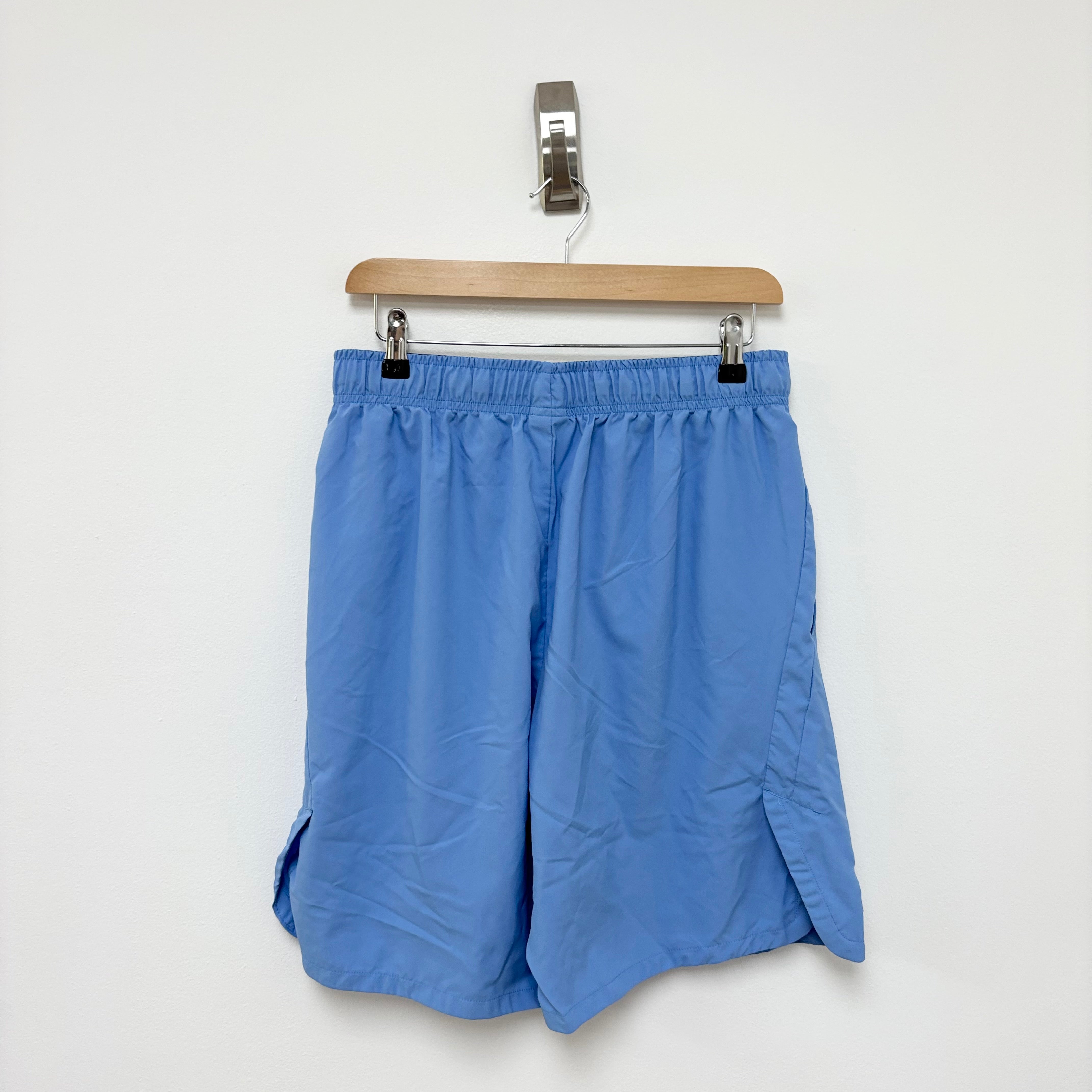 Nike Shorts Mens Large Blue Dri Fit Running Sports Gym Pockets Athletic (E)