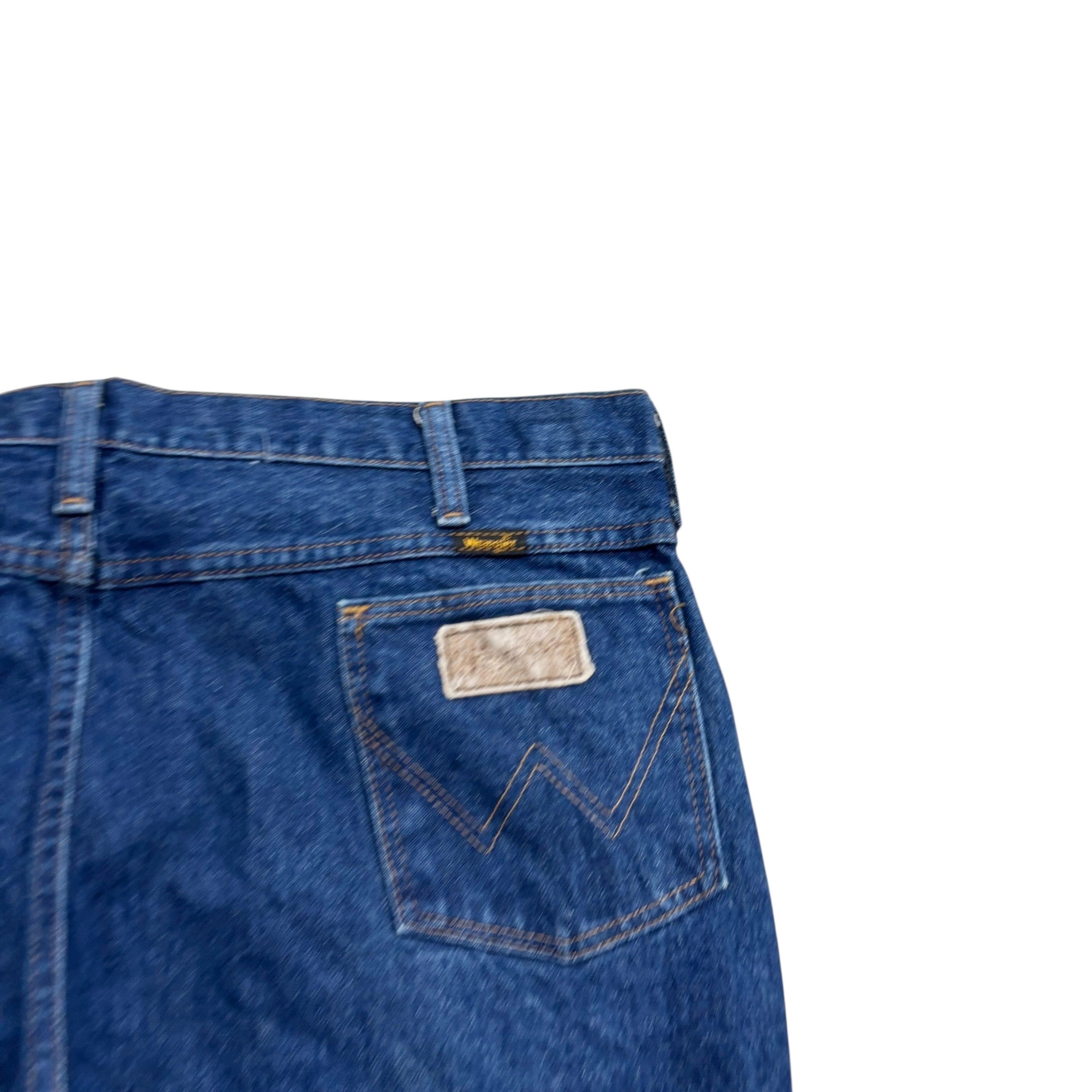 Wrangler Jeans Cowboy Cut W38 L30 Mens Dark Blue 945 Bootcut Fit Denim