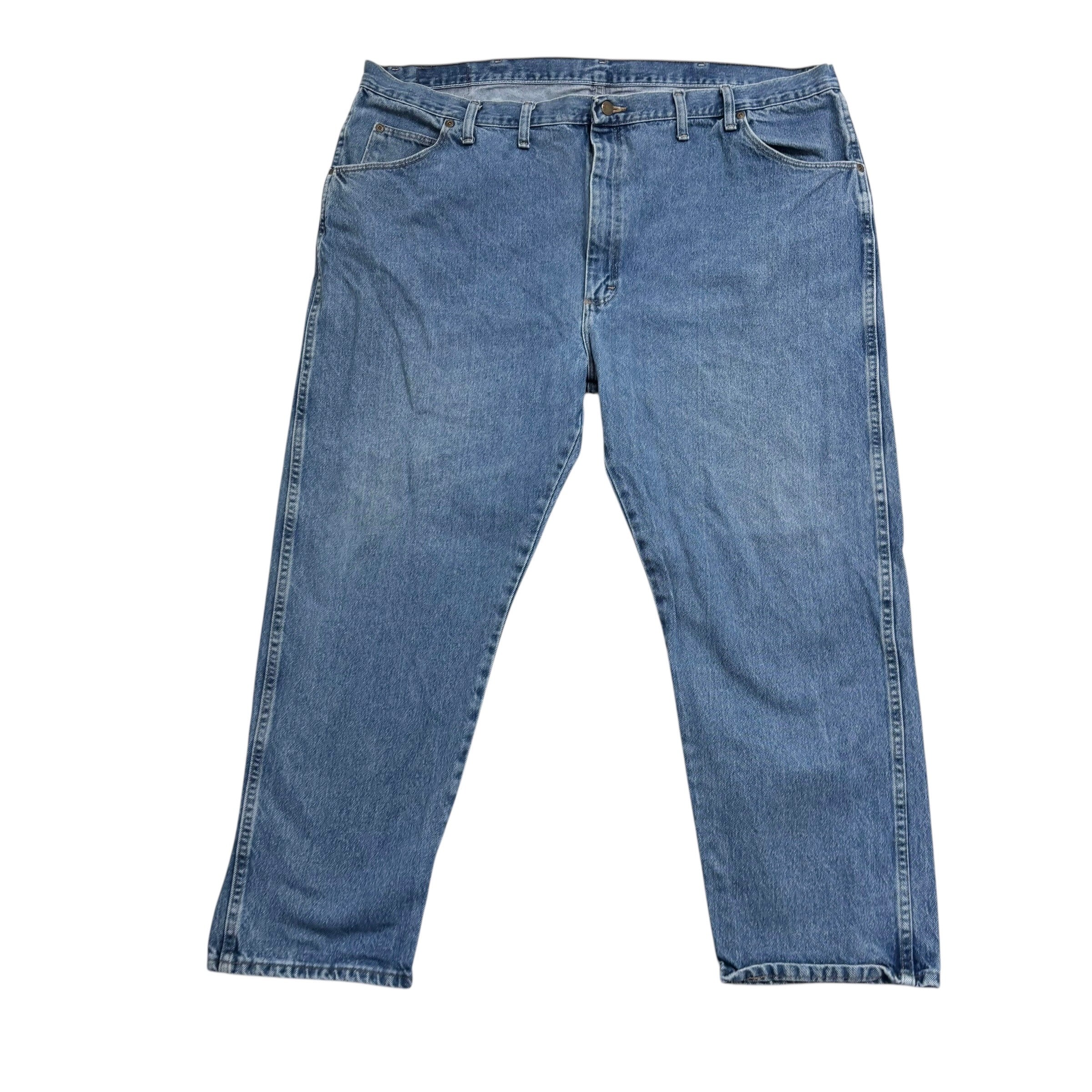 Wrangler Jeans W46 L29 Mens Light Blue Regular Straight Fit Denim (E)