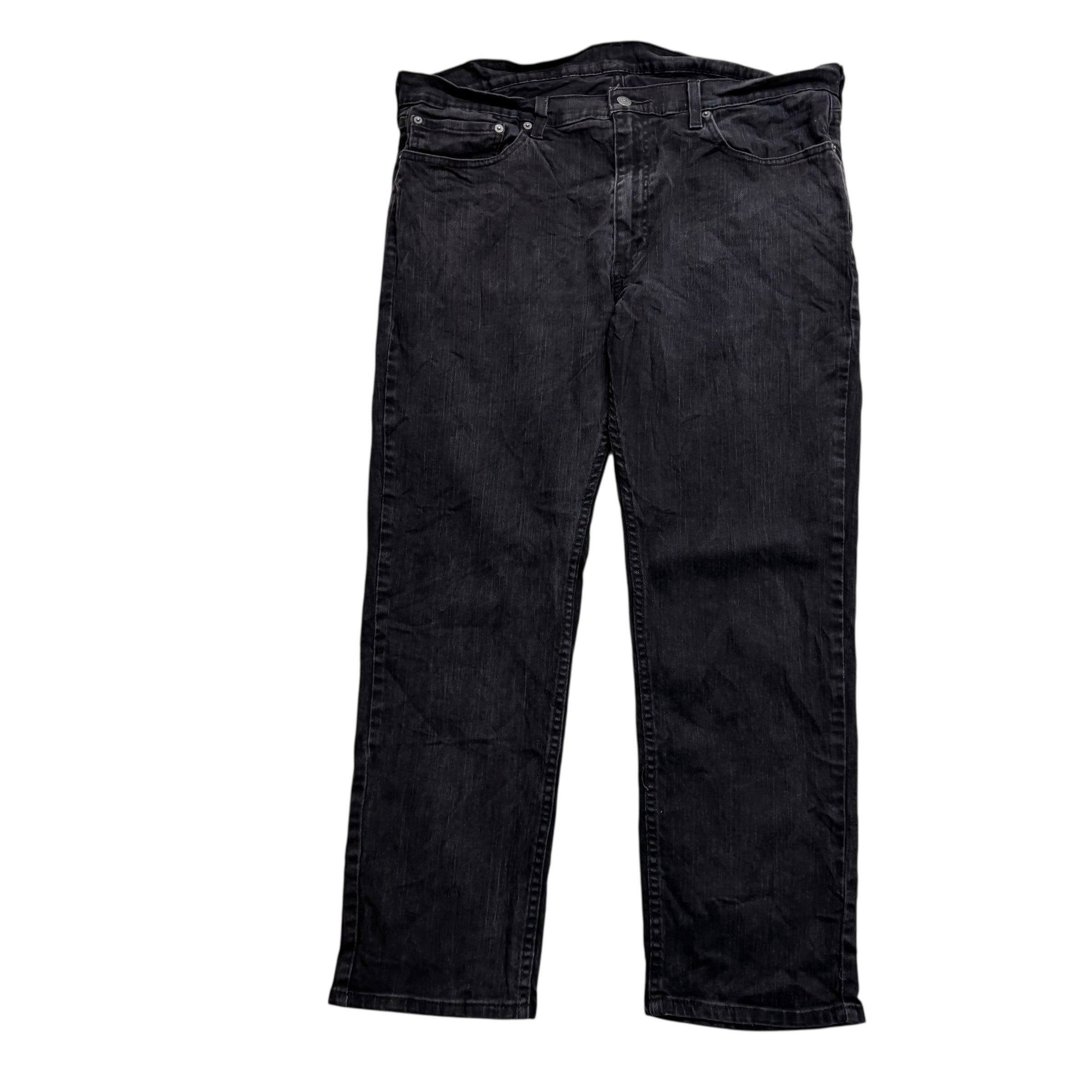 Levis 559 Jeans W38 L30 Mens Black Regular Straight Fit Stretch Denim