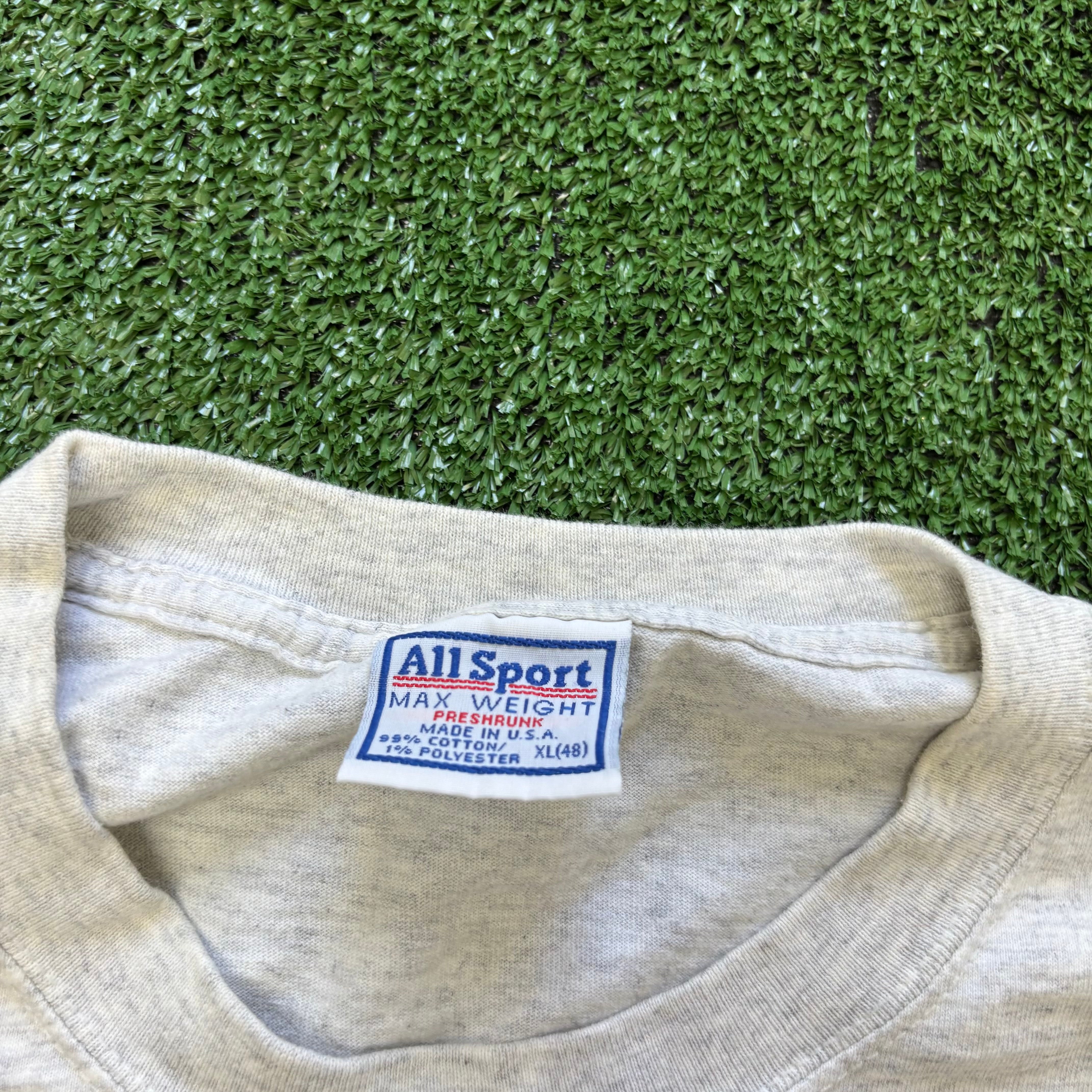 Vintage T Shirt Mens XL Grey Single Stitch Graphic Print 00s USA