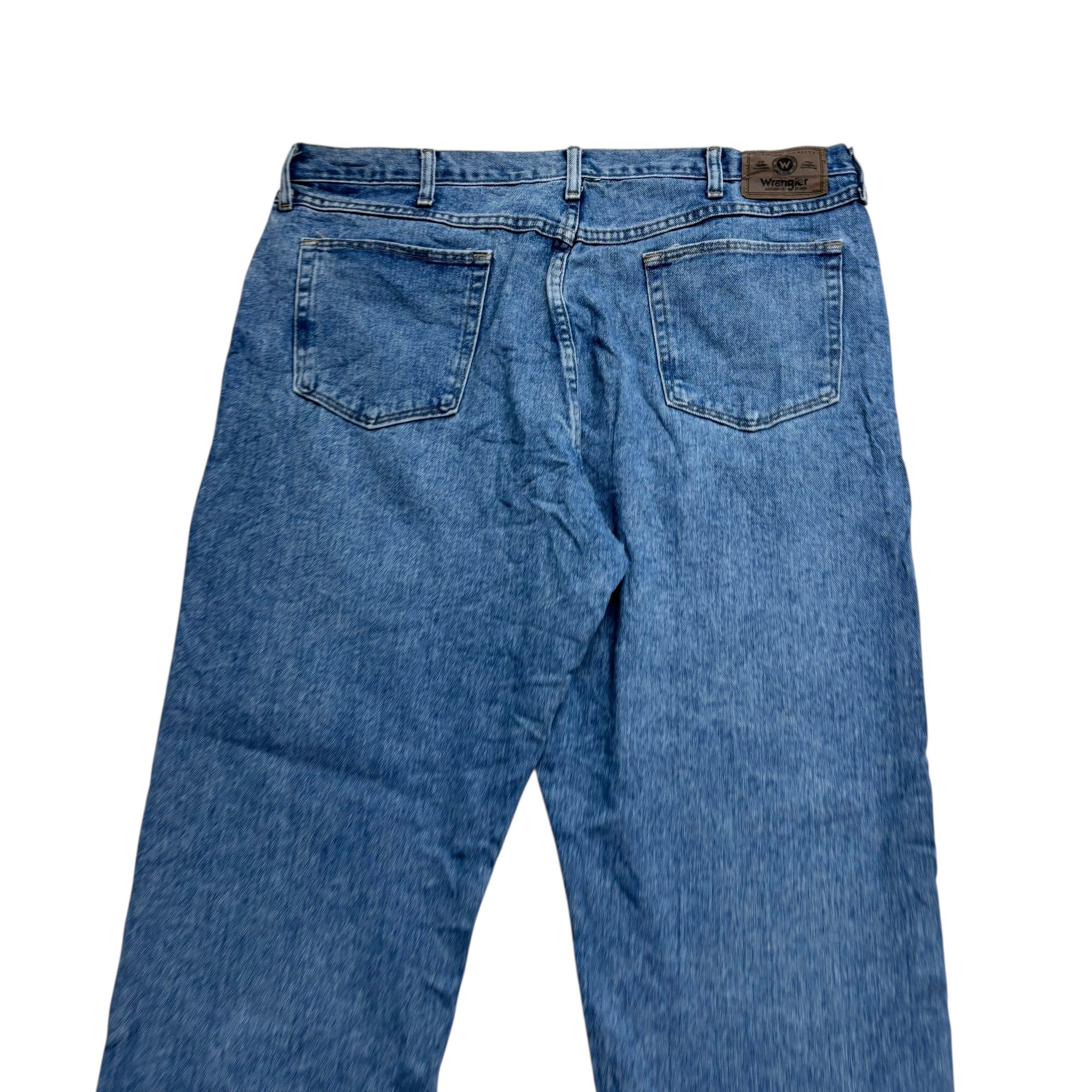 Wrangler Jeans W40 L30 Mens Light Blue Relaxed Straight Fit Vintage Denim