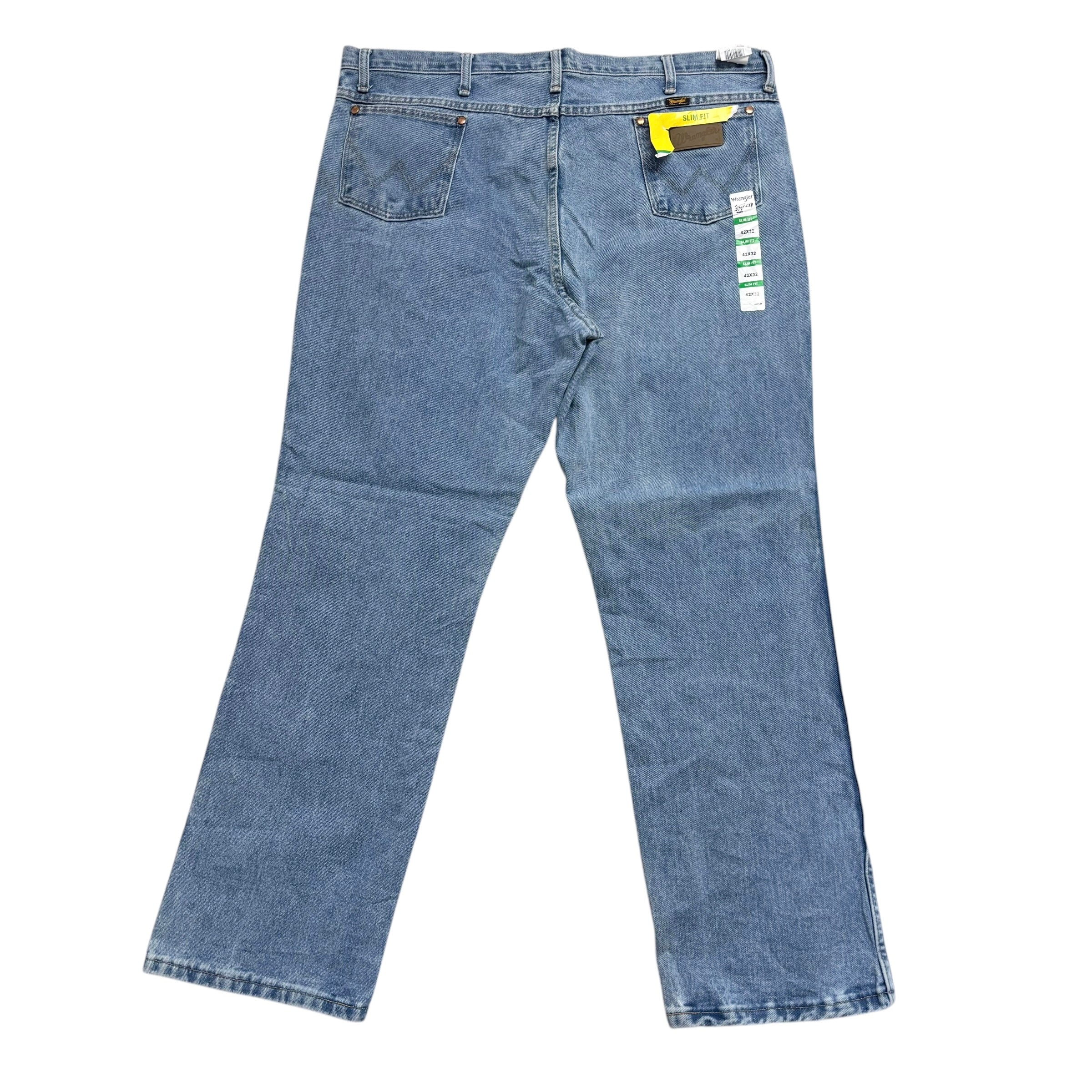 Wrangler Jeans Cowboy Cut W42 L32 Mens Light Blue 936 Slim Fit Denim