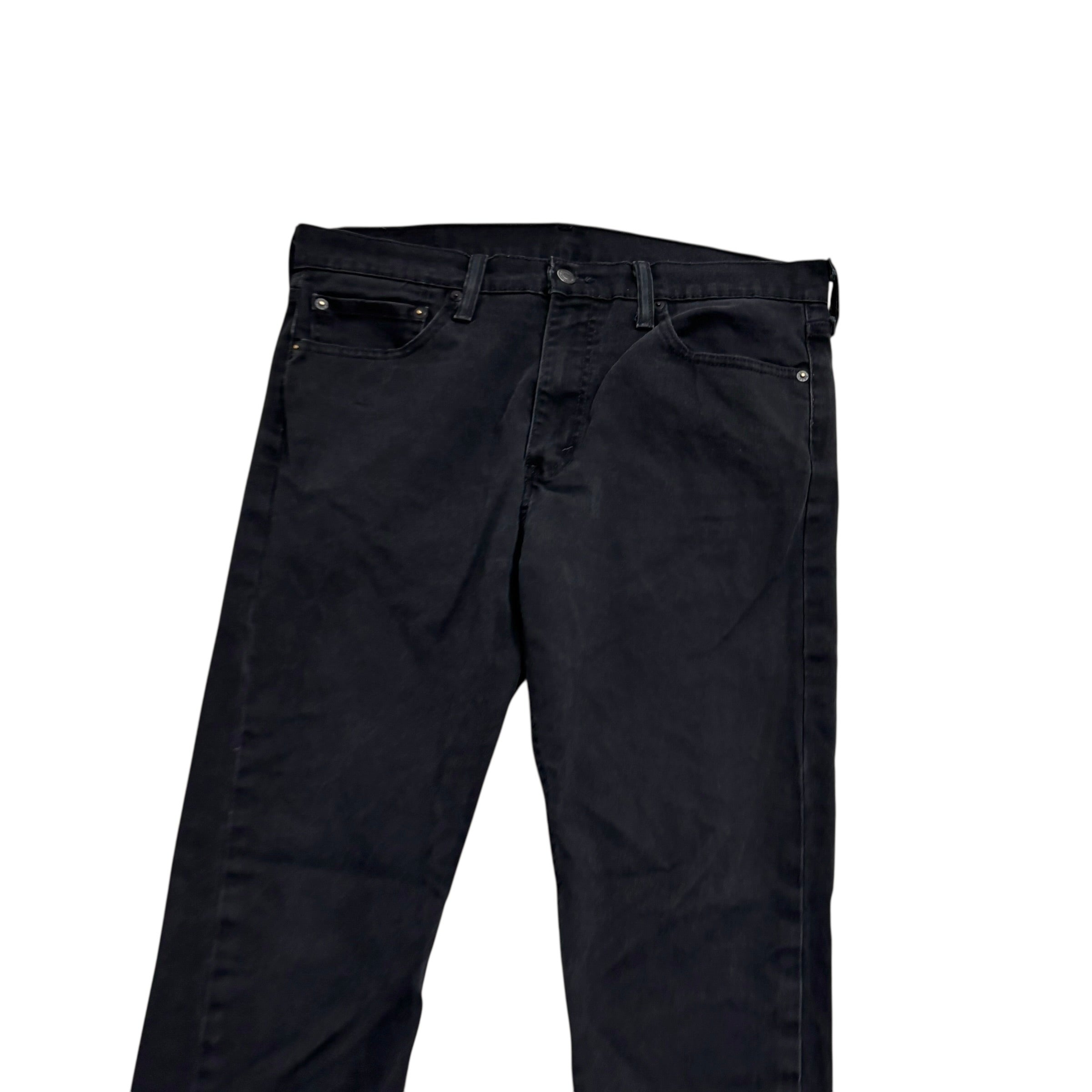 Levis 510 Jeans W34 L30 Mens Black Skinny Fit Stretch Denim (E)
