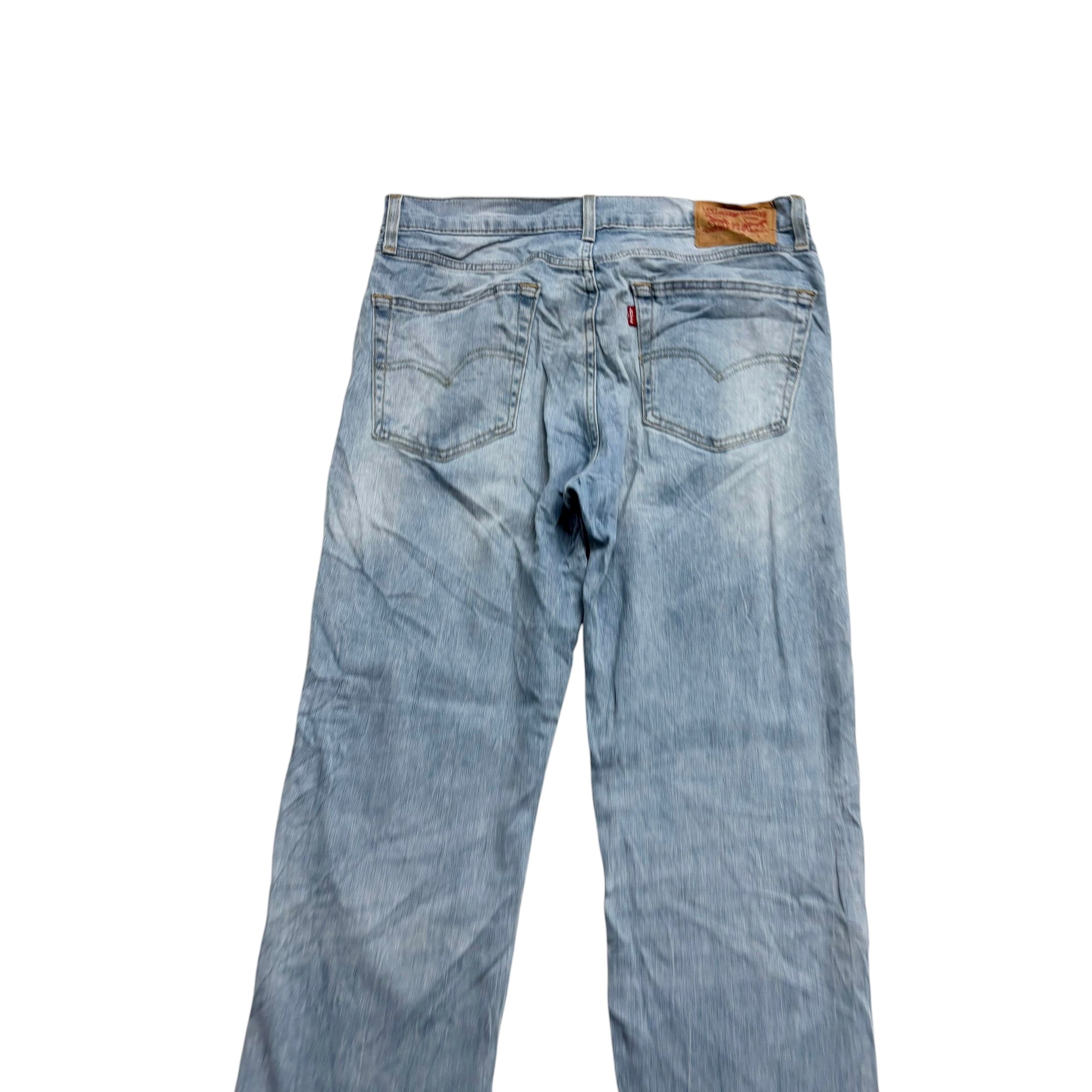 Levis 514 Jeans W32 L30 Mens Light Blue Regular Straight Fit Stretch Denim