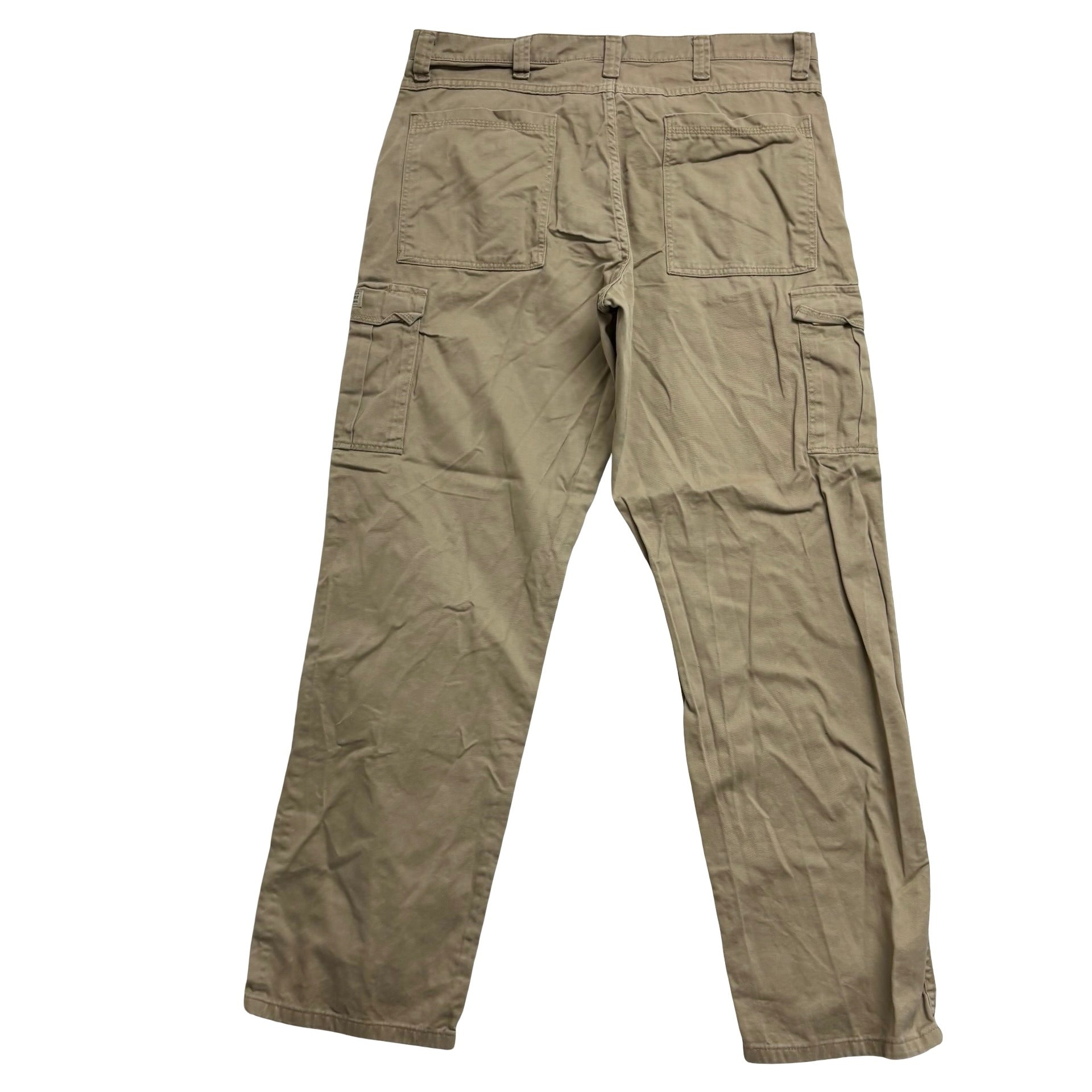 Wrangler Cargo Trousers W38 L34 Mens Beige Baggy Relaxed Fit