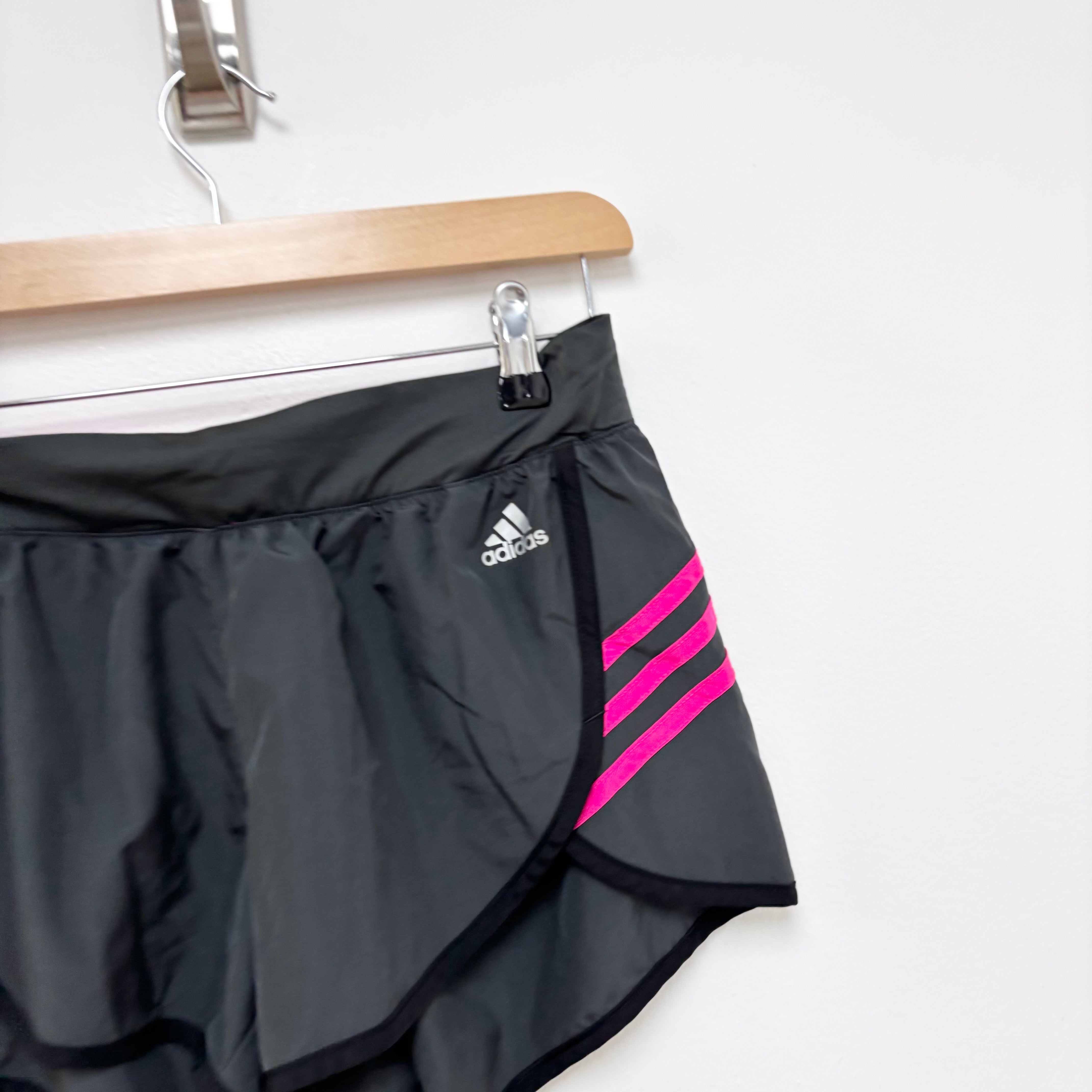 Adidas Shorts Womens Small Black Sports Running Gym Athletic Climalite (E)