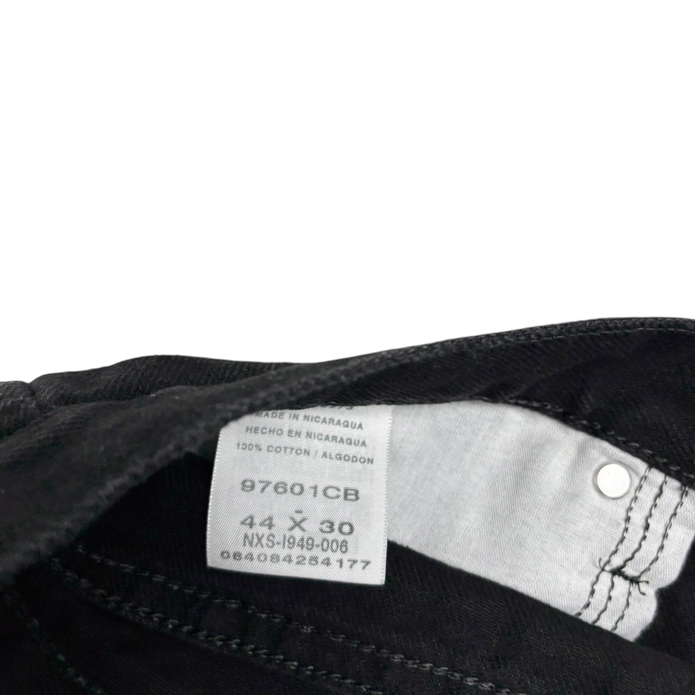 Wrangler Jeans W44 L30 Mens Black Baggy Relaxed Straight Fit Vintage Denim (E)