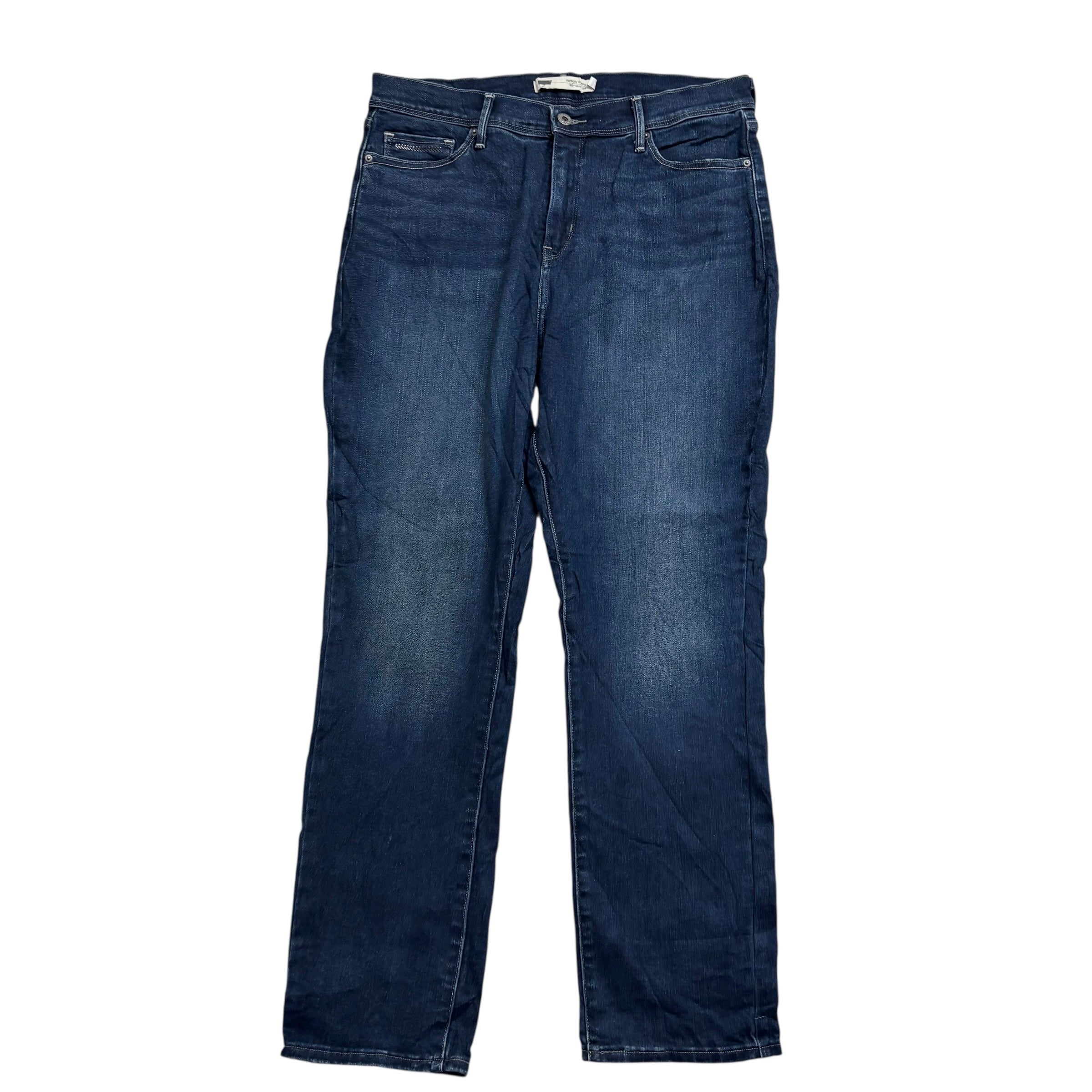 Levis 512 Jeans W32 L30 Womens Skinny Fit Dark Blue Stretch Denim (E)