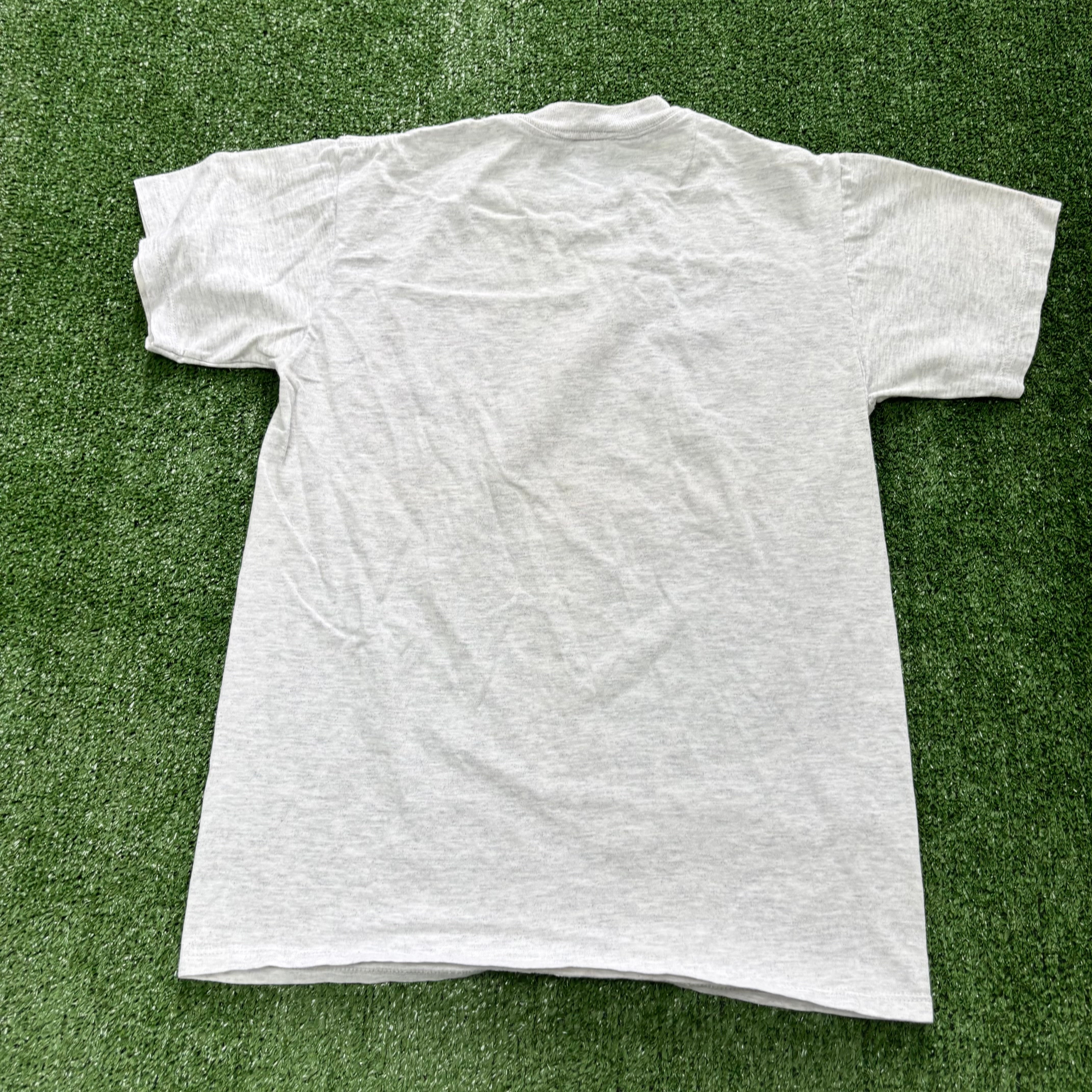 Vintage T Shirt Mens XS Grey Graphic Print 90s USA (E)