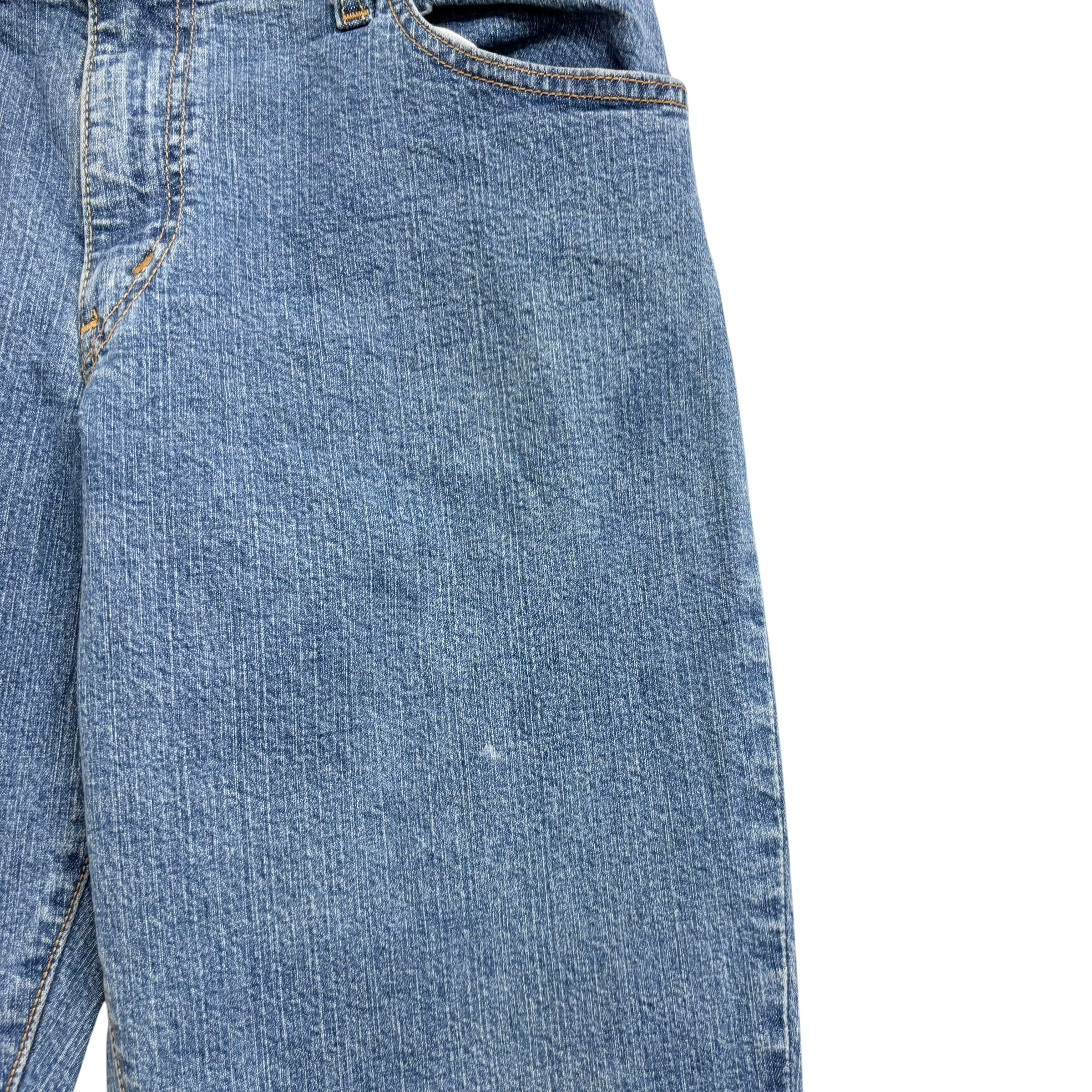Levis 550 Jeans W30 L32 Womens Light Blue Relaxed Bootcut Fit Stretch Denim